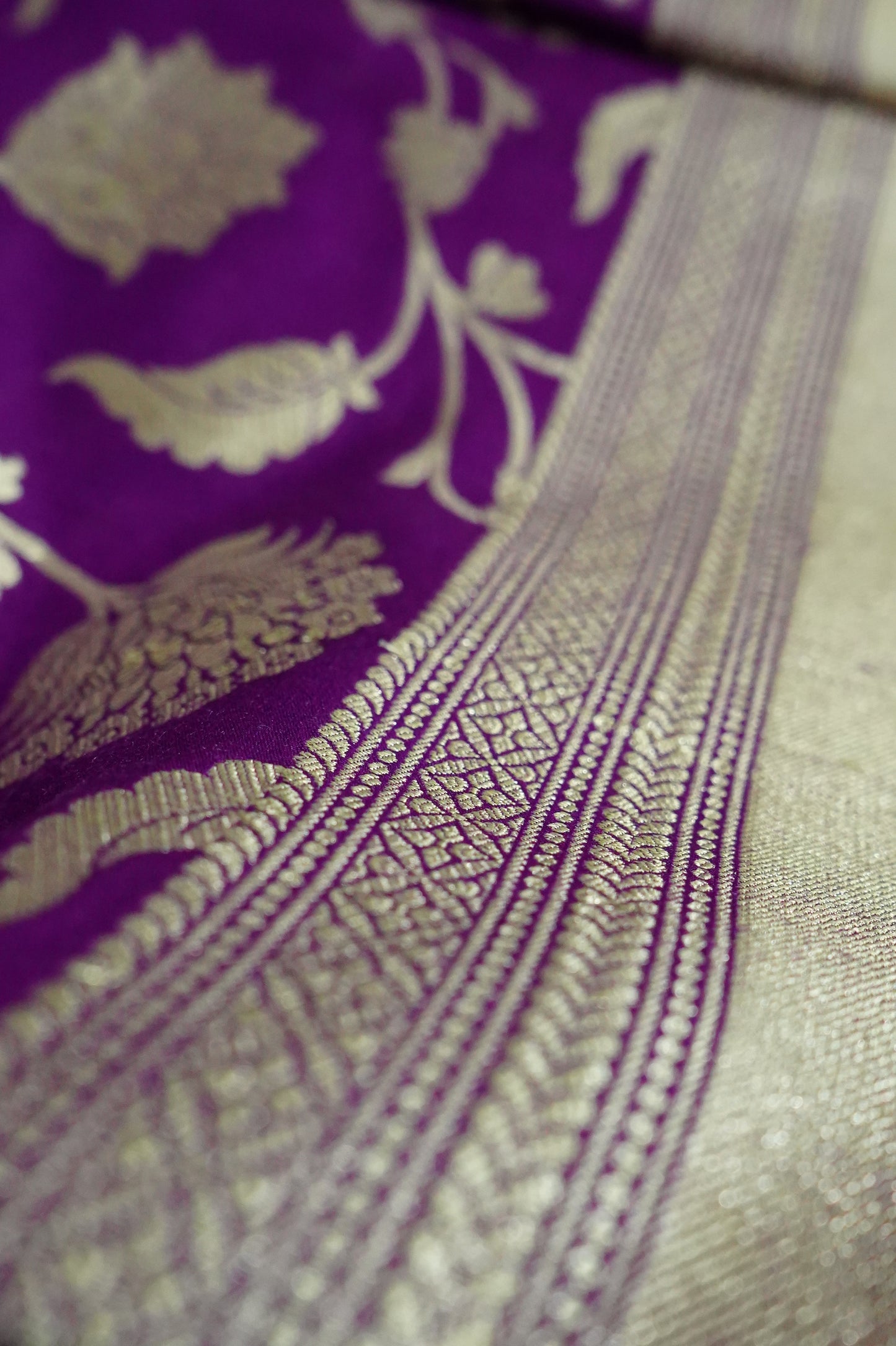 Muga Silk Banarasi Handloom Saree