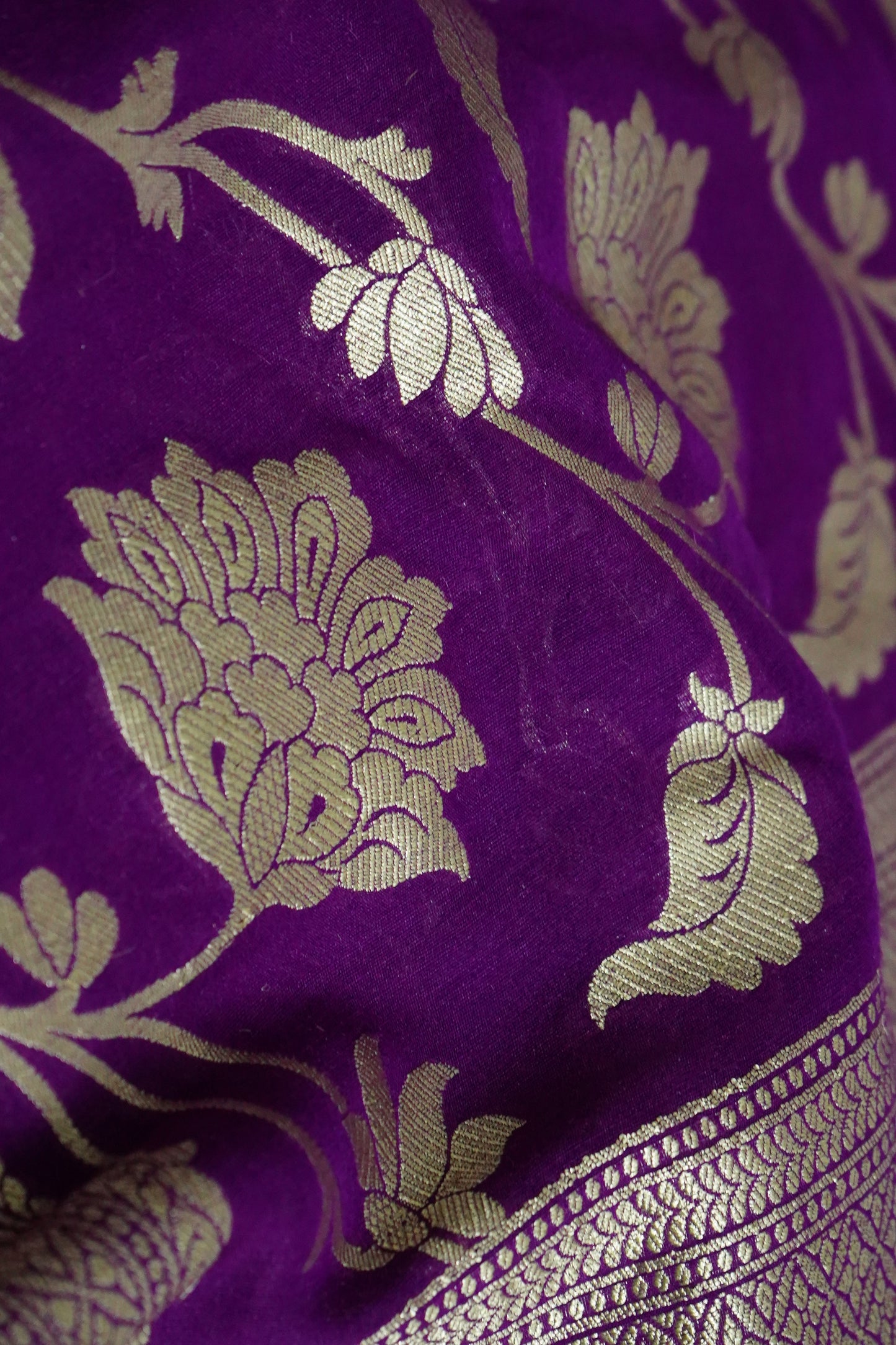 Muga Silk Banarasi Handloom Saree