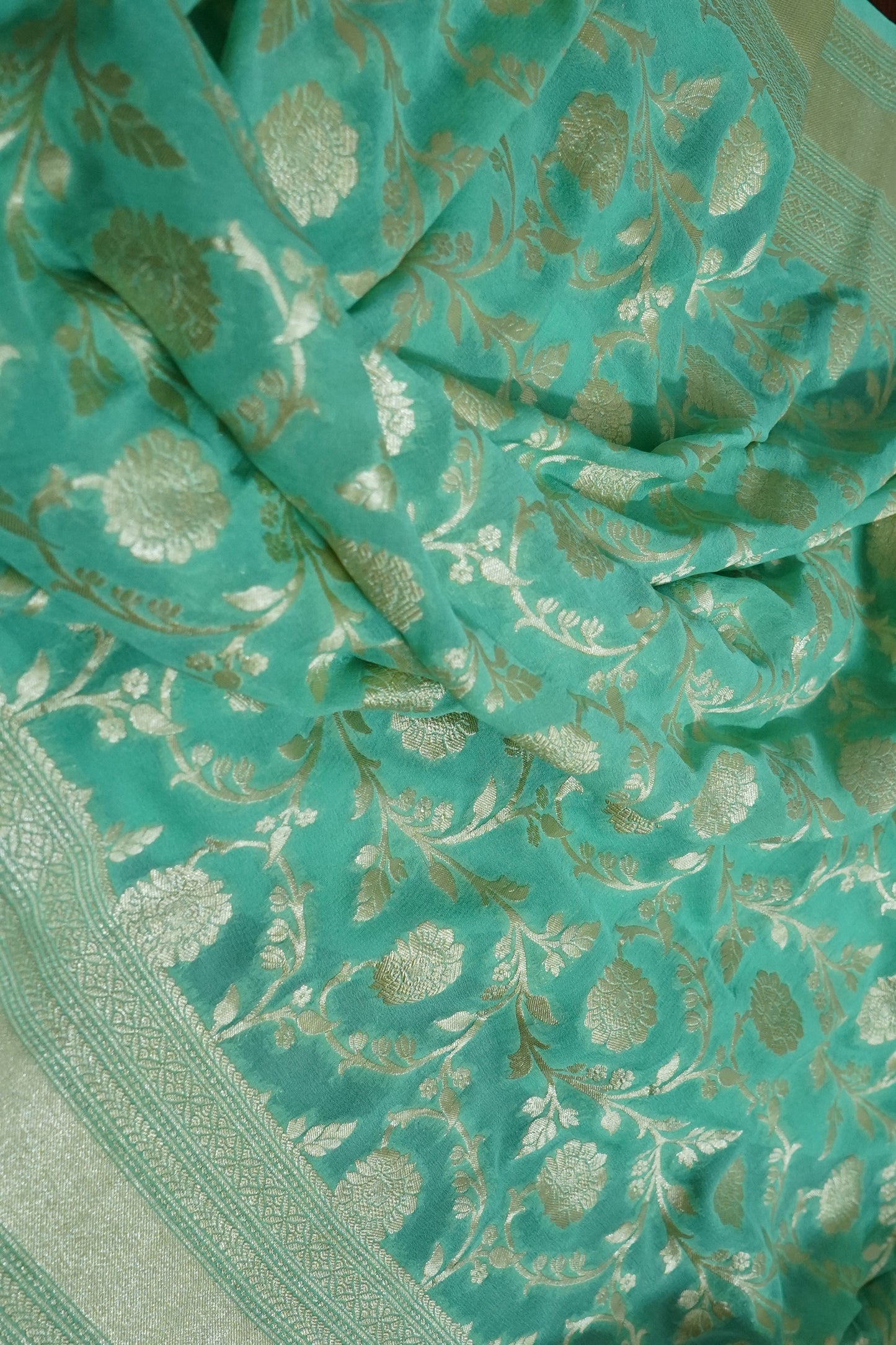 Georgette Banarasi Handloom Saree