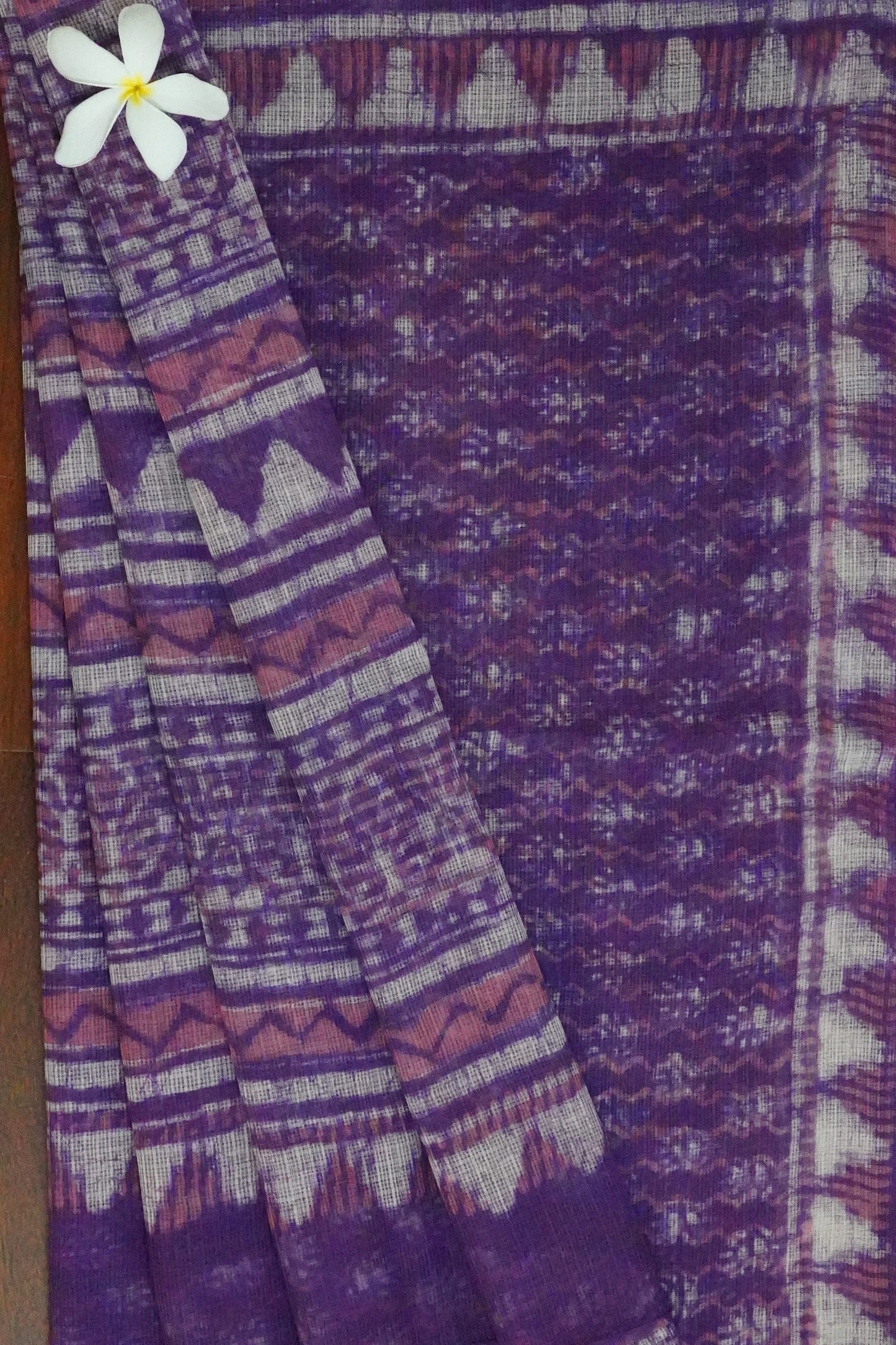 Hand Block Printed Kota Cotton Saree