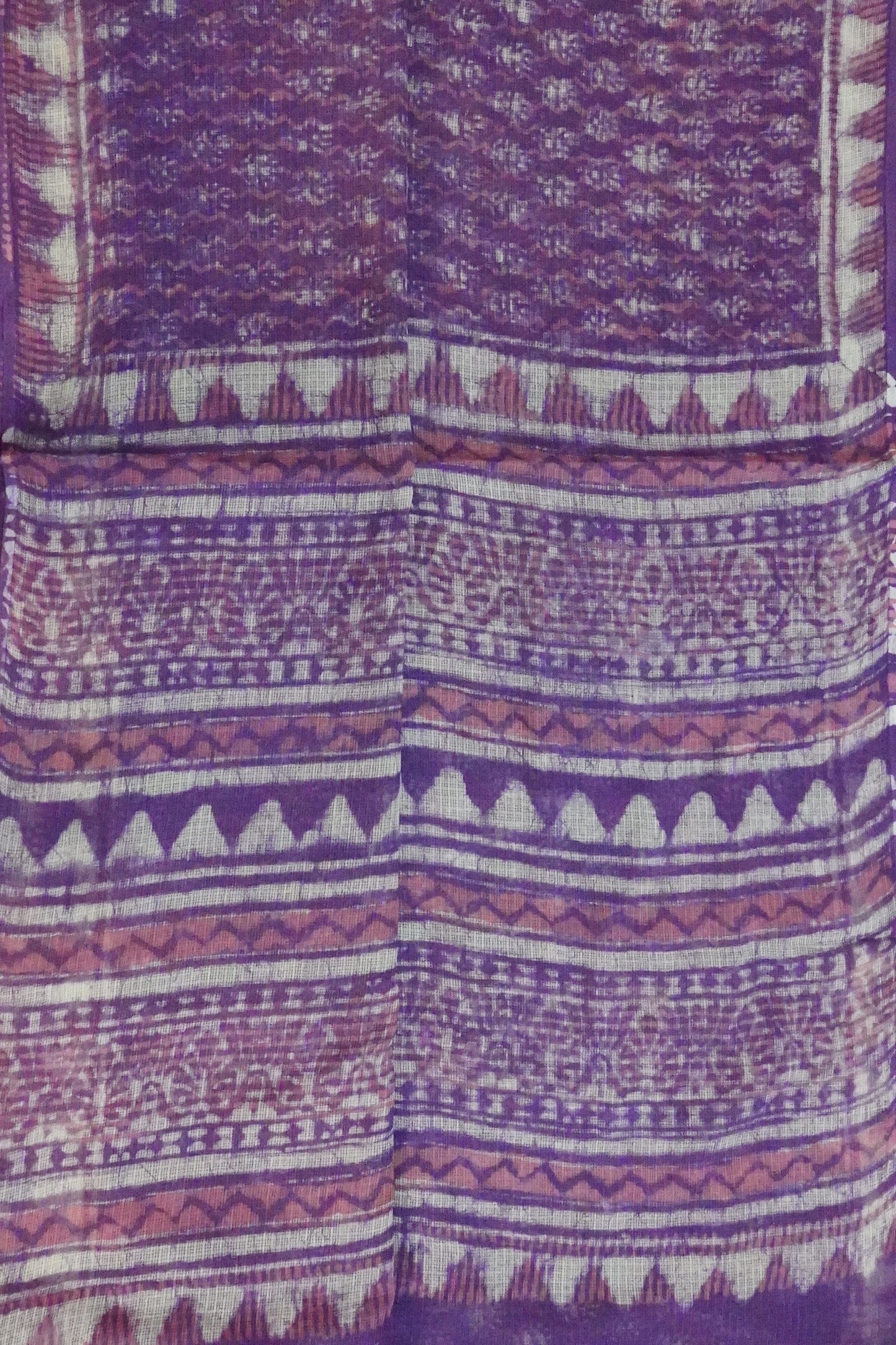 Hand Block Printed Kota Cotton Saree