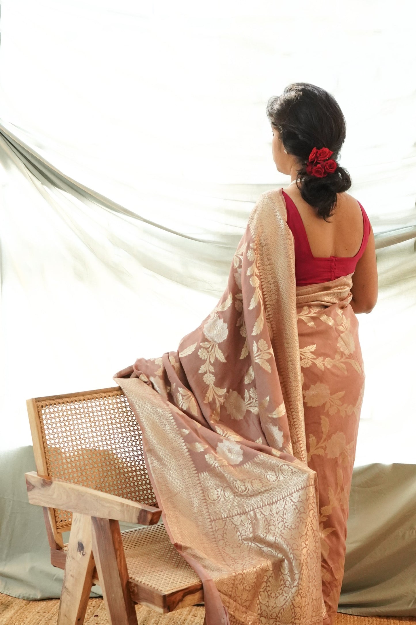 Muga Silk Banarasi Handloom Saree