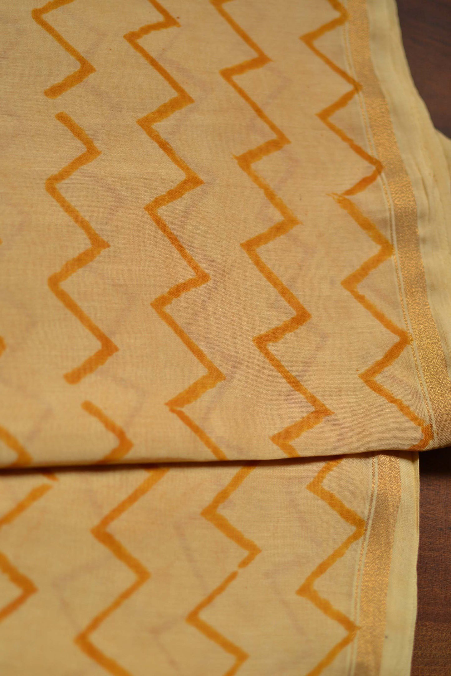 Hand Block Printed Chanderi Silk Cotton Suit Set