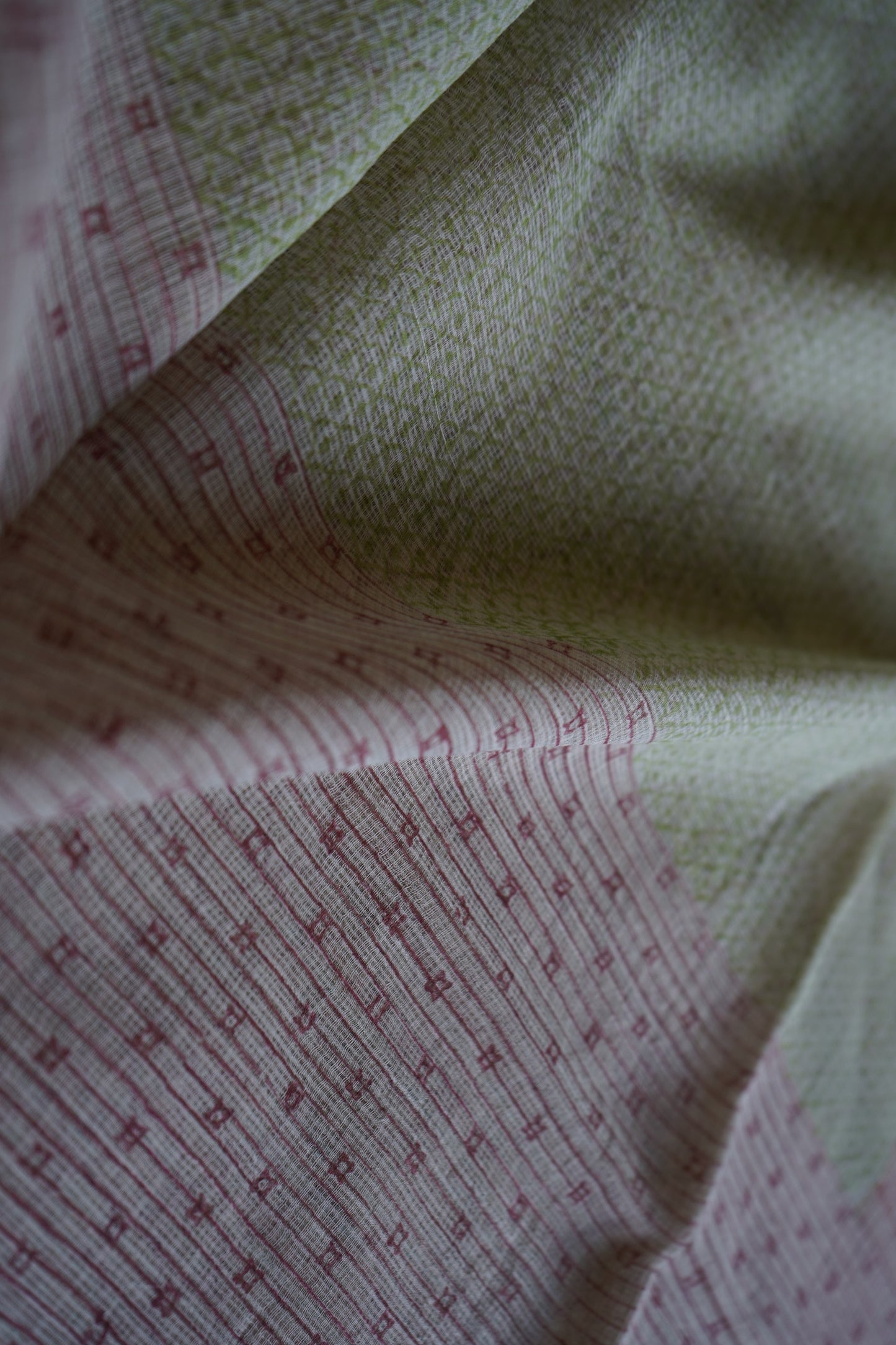 Hand Block Printed Kota Cotton Dupatta