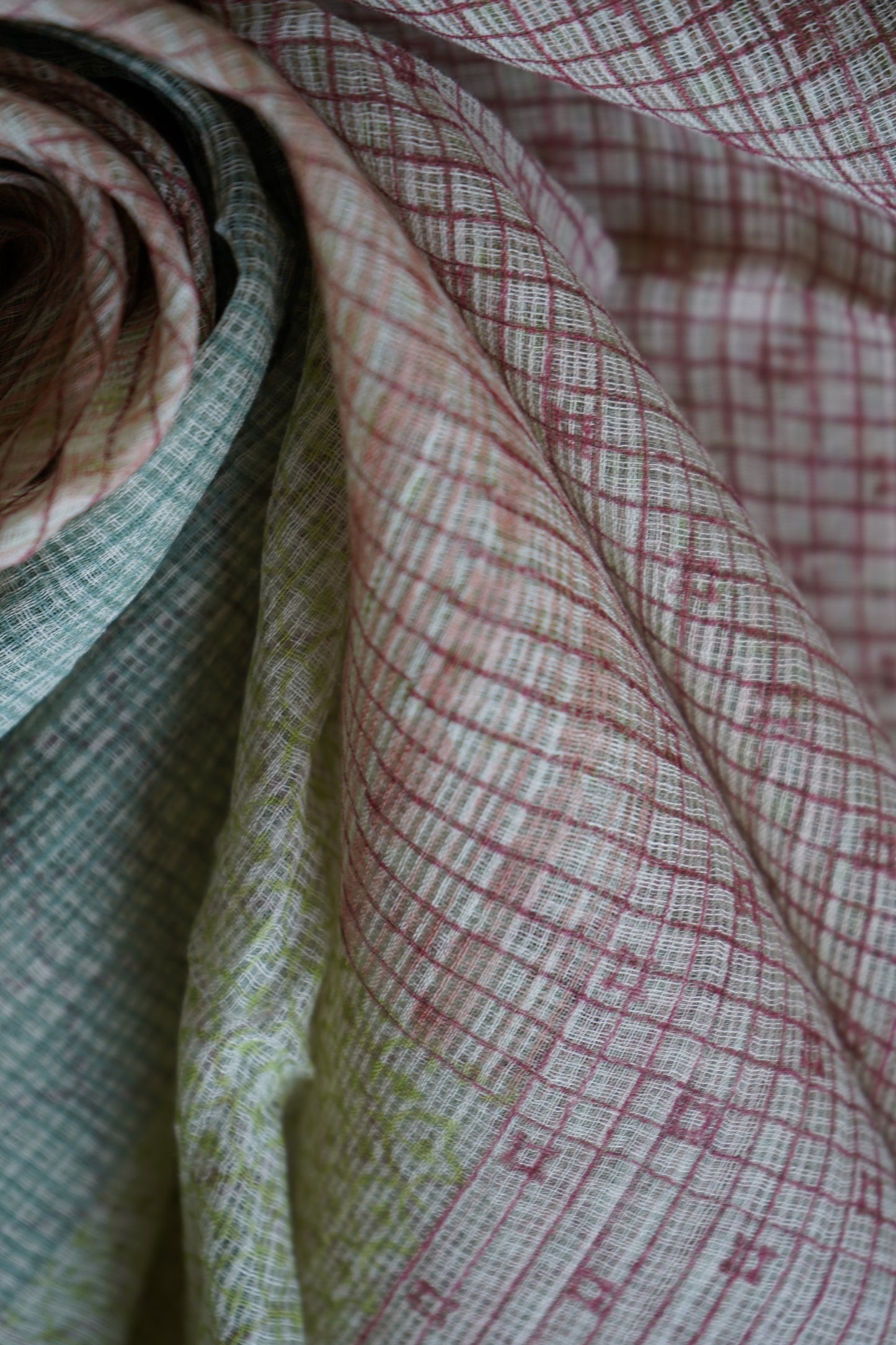 Hand Block Printed Kota Cotton Dupatta