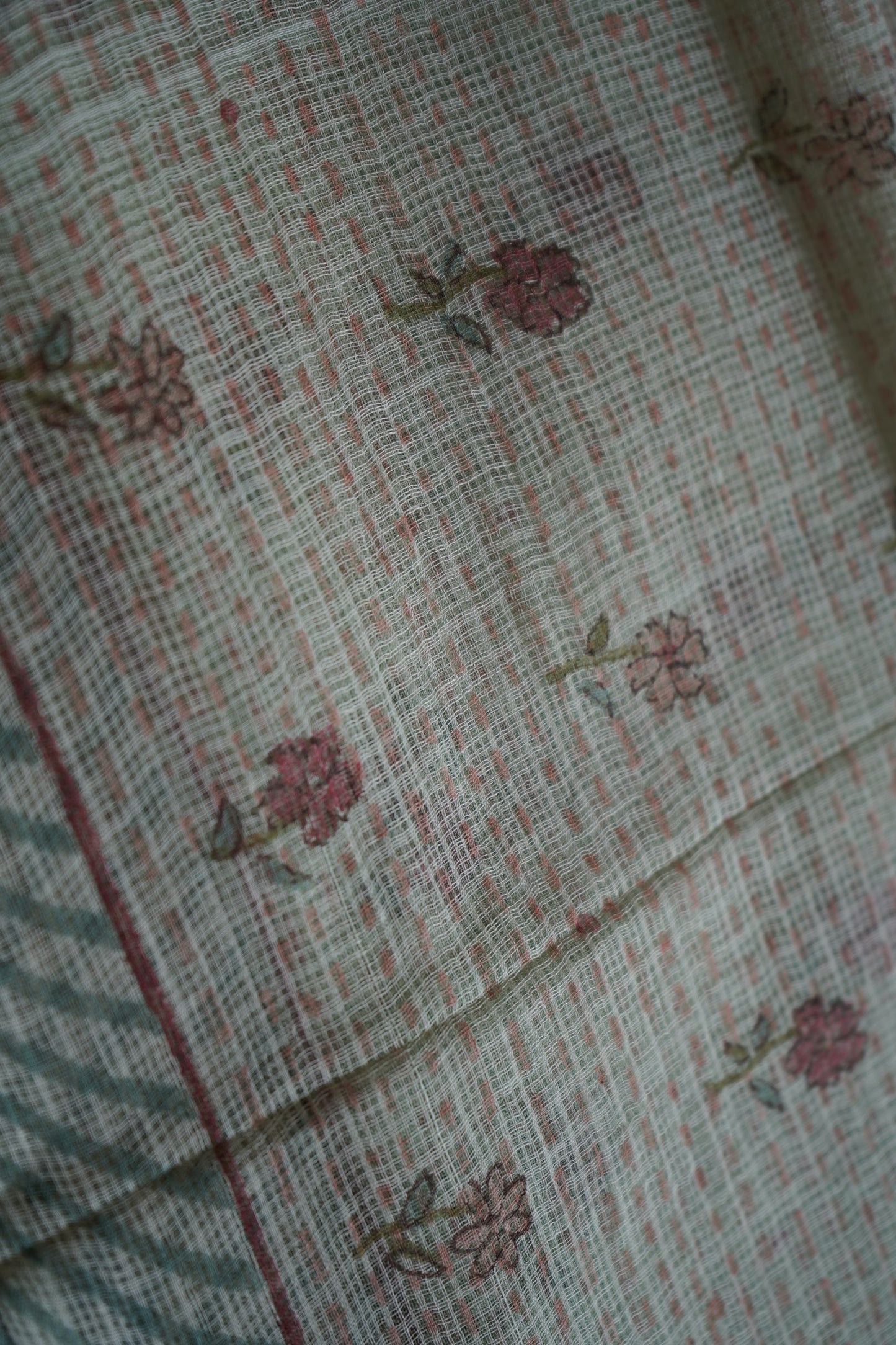 Hand Block Printed Kota Cotton Dupatta