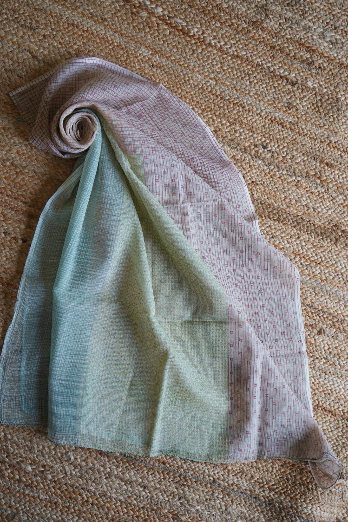Hand Block Printed Kota Cotton Dupatta