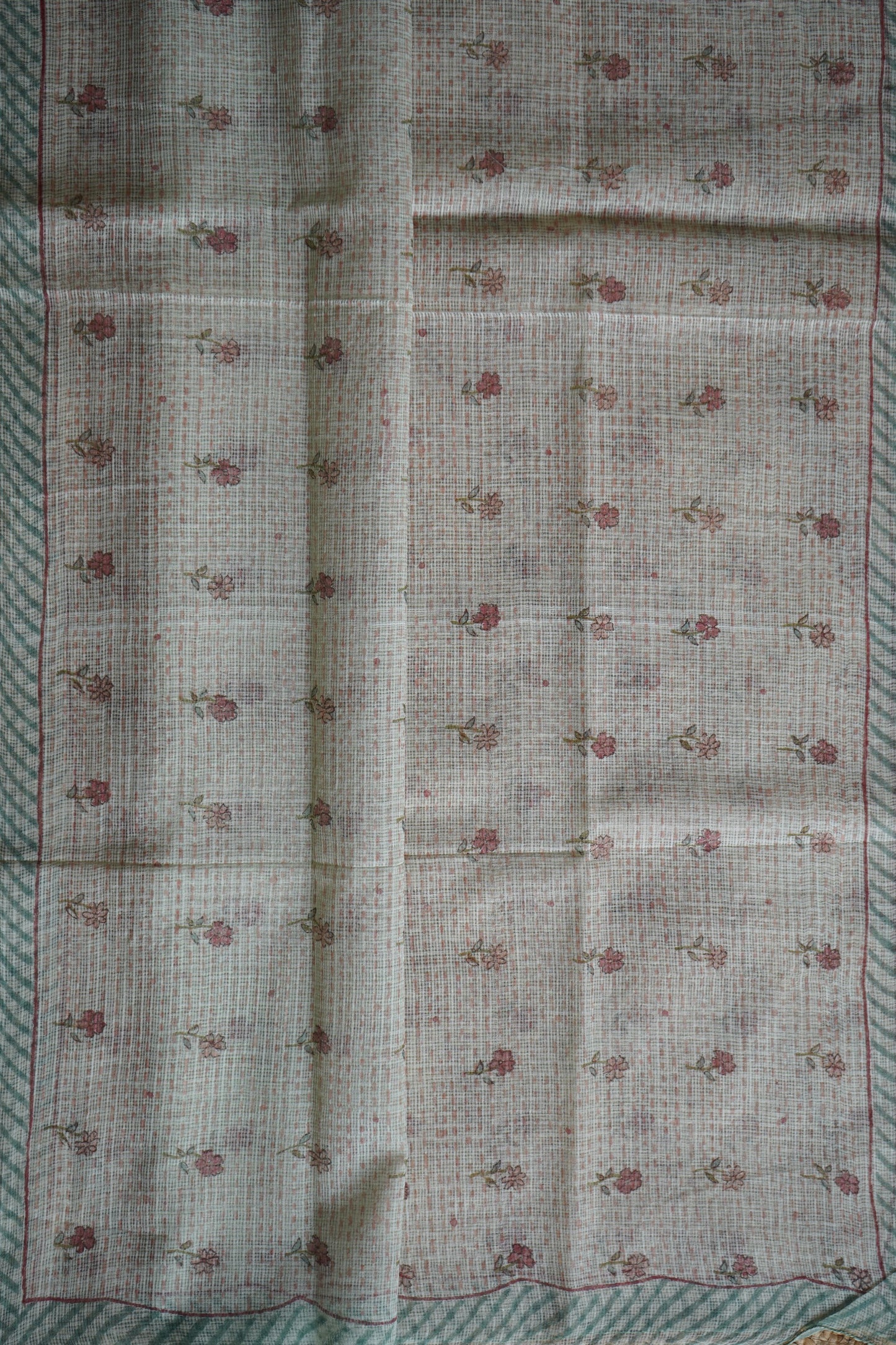 Hand Block Printed Kota Cotton Dupatta