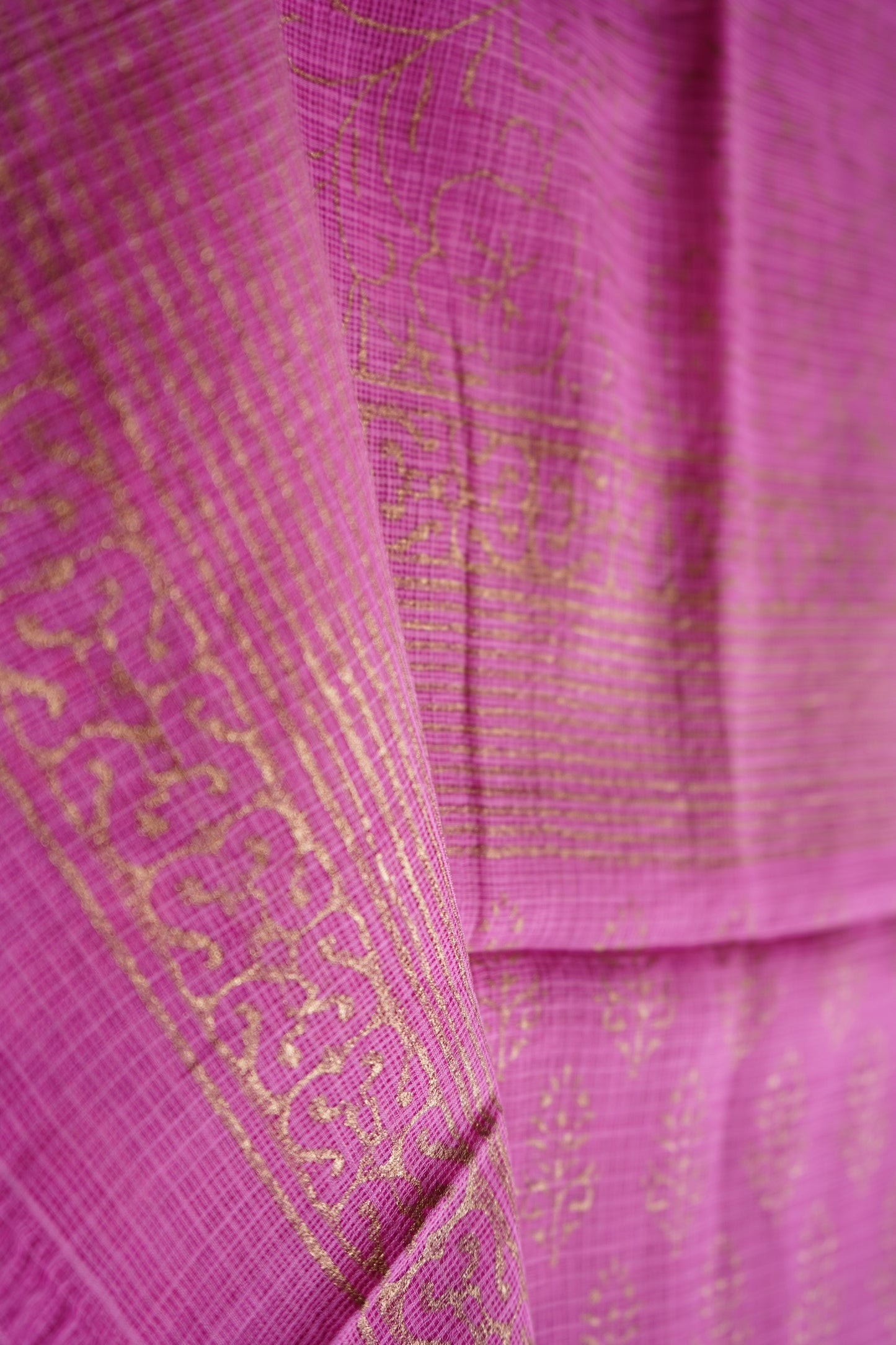 Hand Block Printed Kota Cotton Dupatta