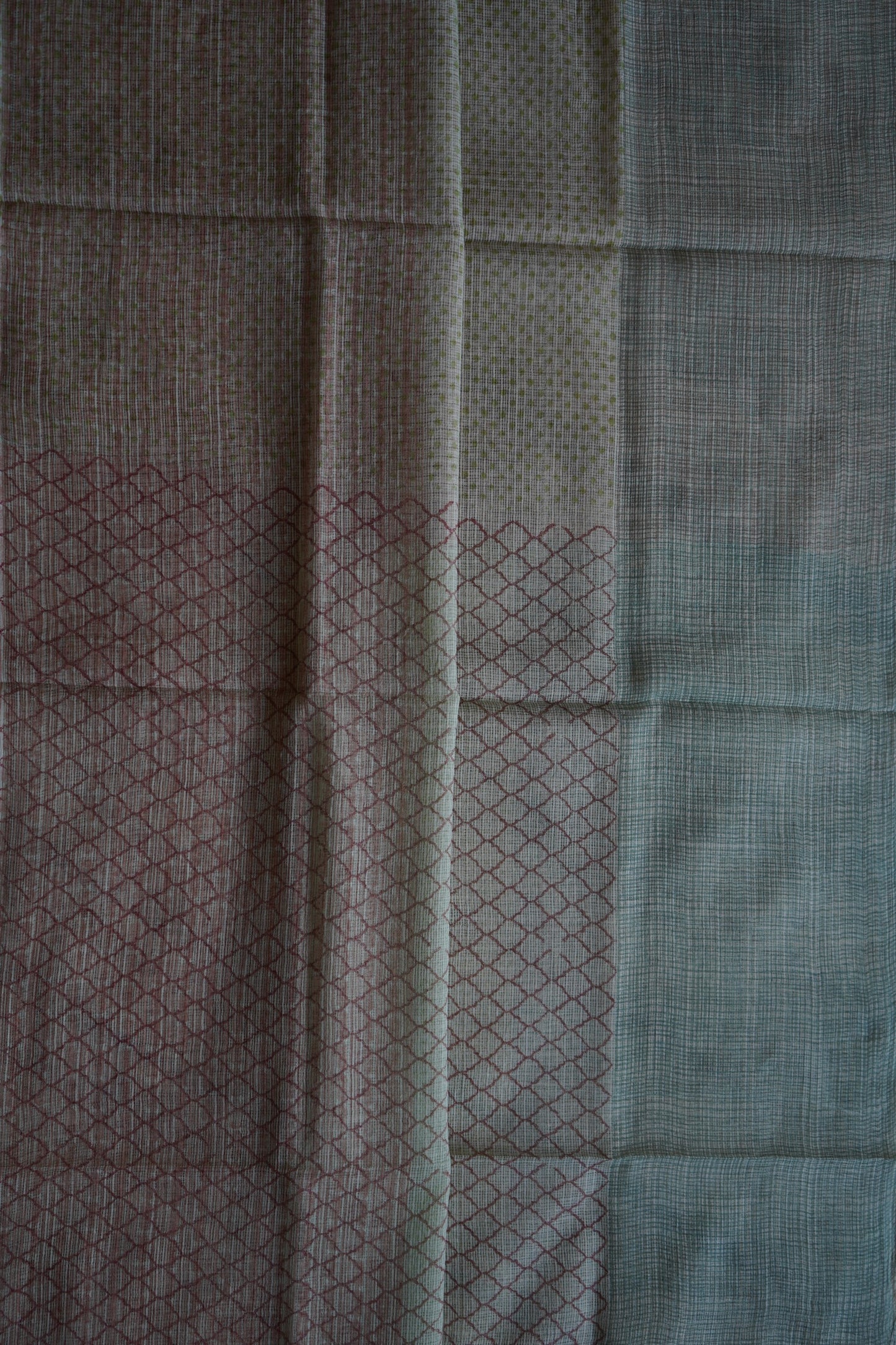 Hand Block Printed Kota Cotton Dupatta