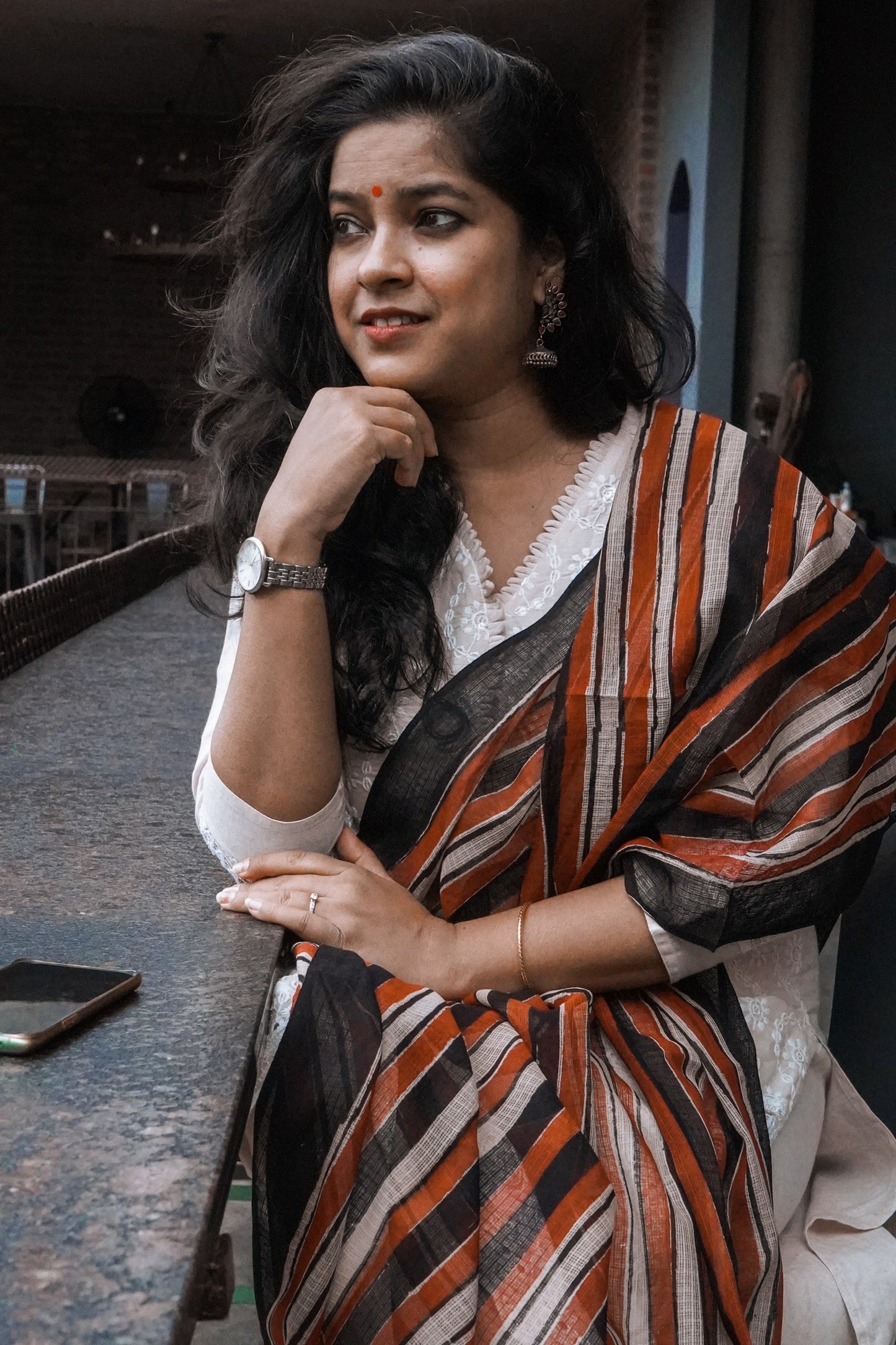 Hand Block Printed Kota Cotton Dupatta