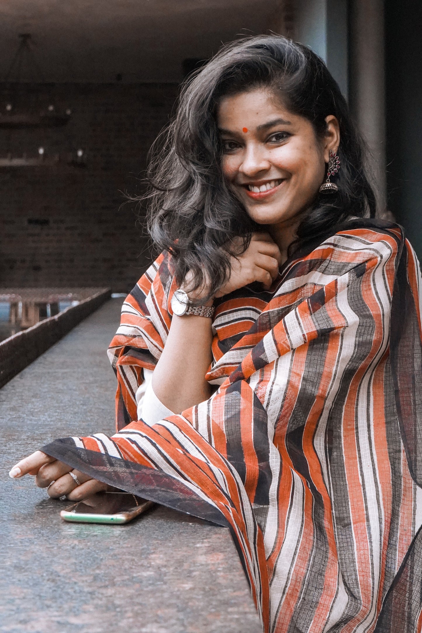 Hand Block Printed Kota Cotton Dupatta