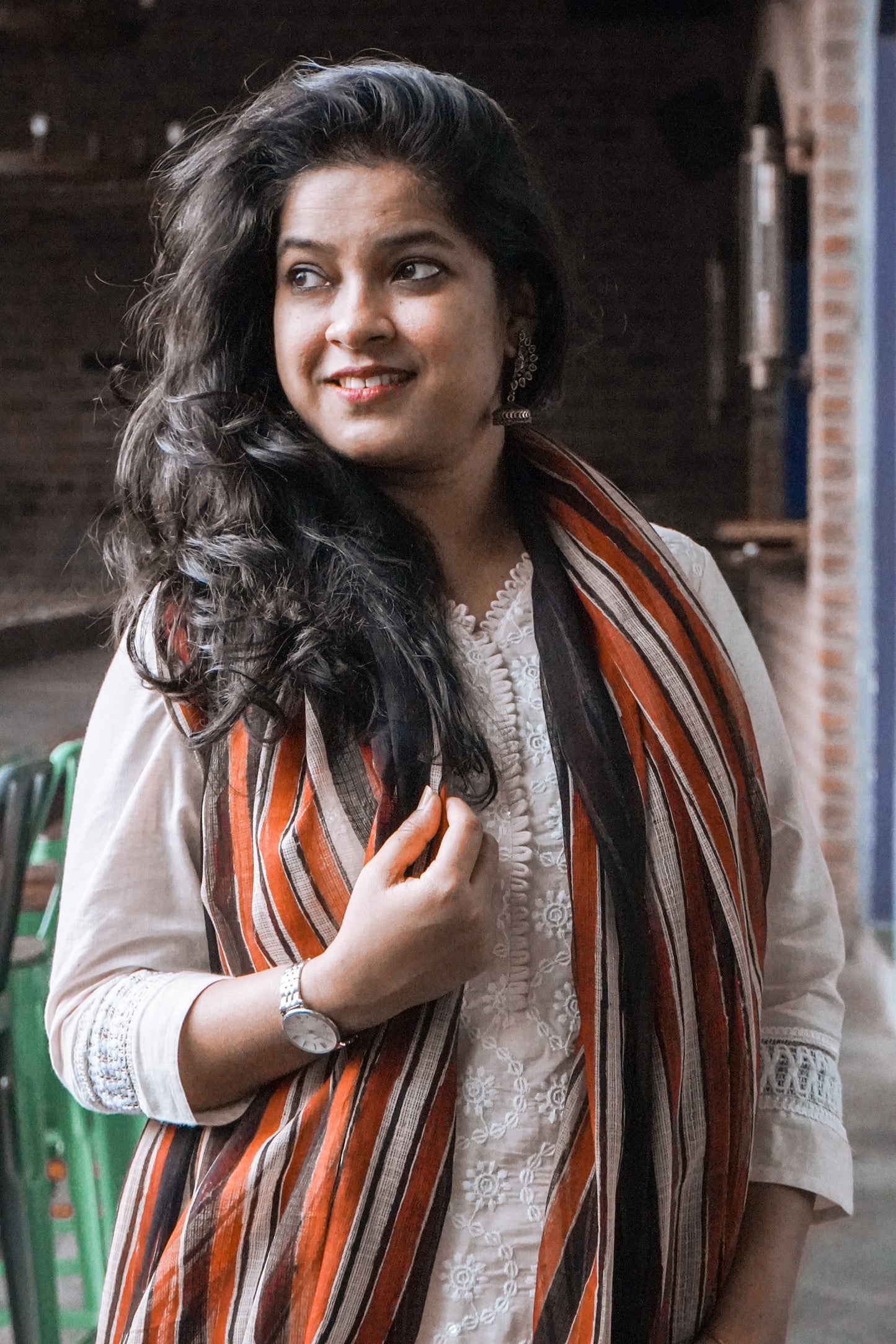 Hand Block Printed Kota Cotton Dupatta