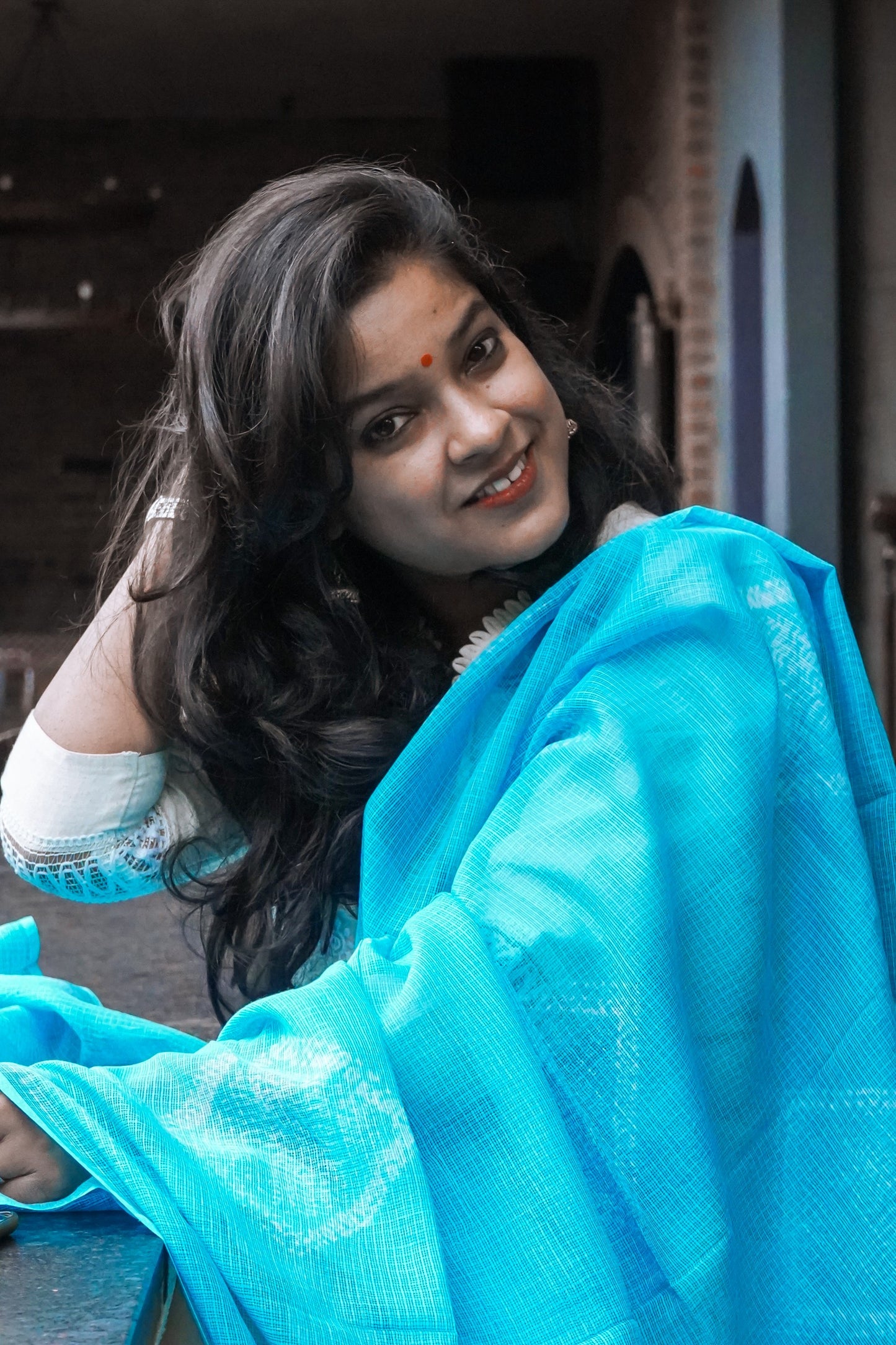 Hand Block Printed Kota Cotton Dupatta