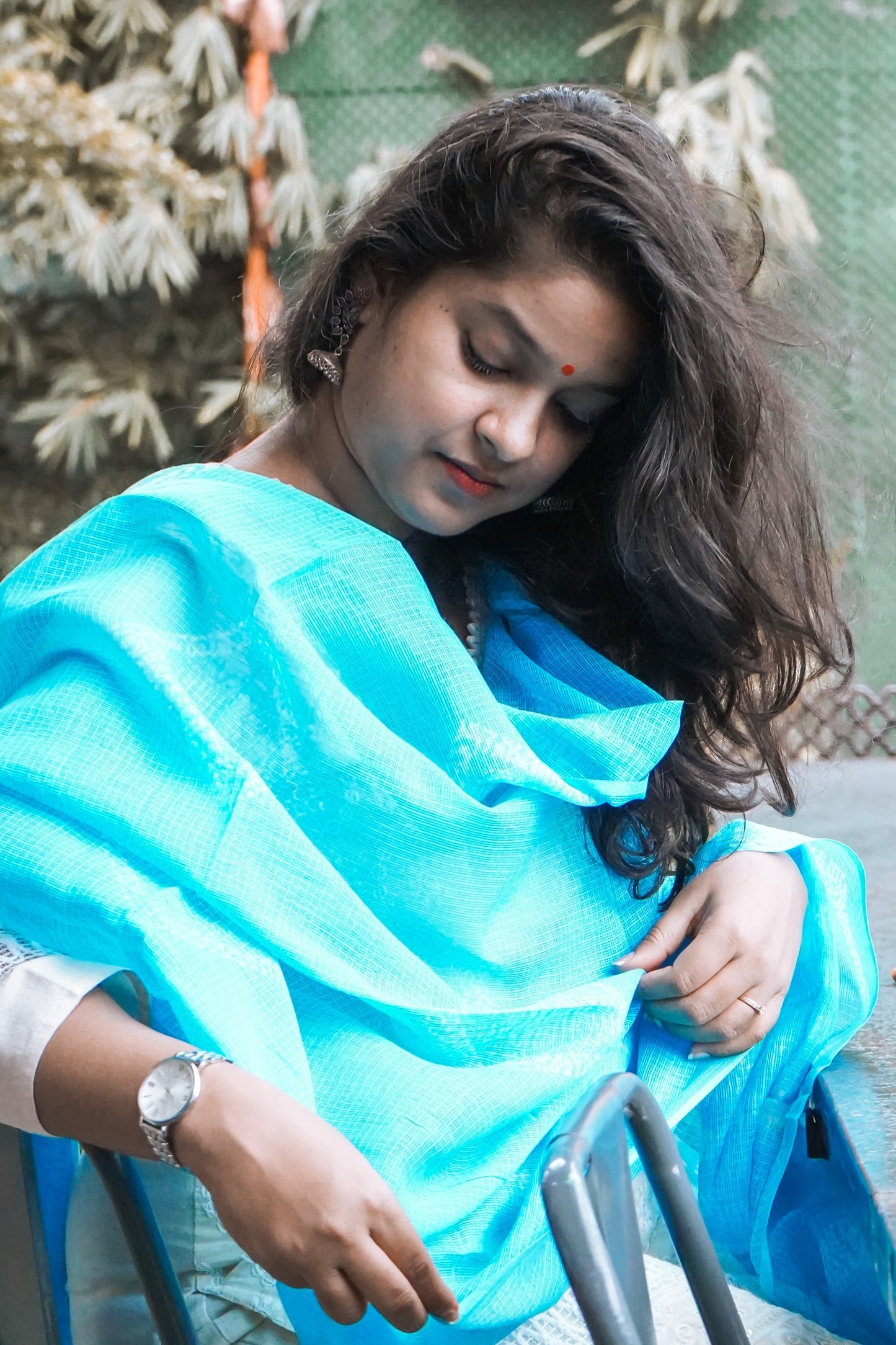 Hand Block Printed Kota Cotton Dupatta