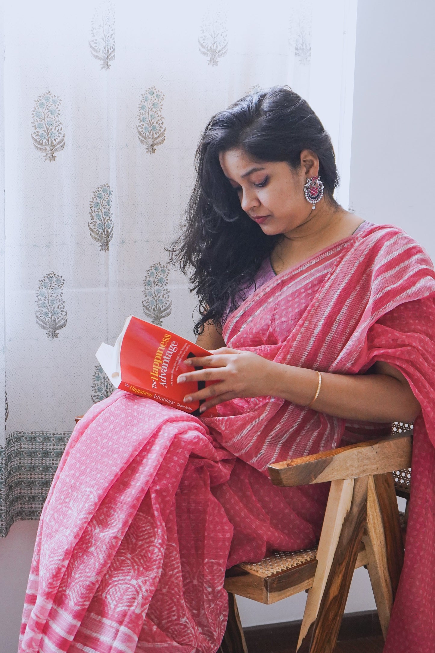 Hand Block Printed Kota Cotton Saree