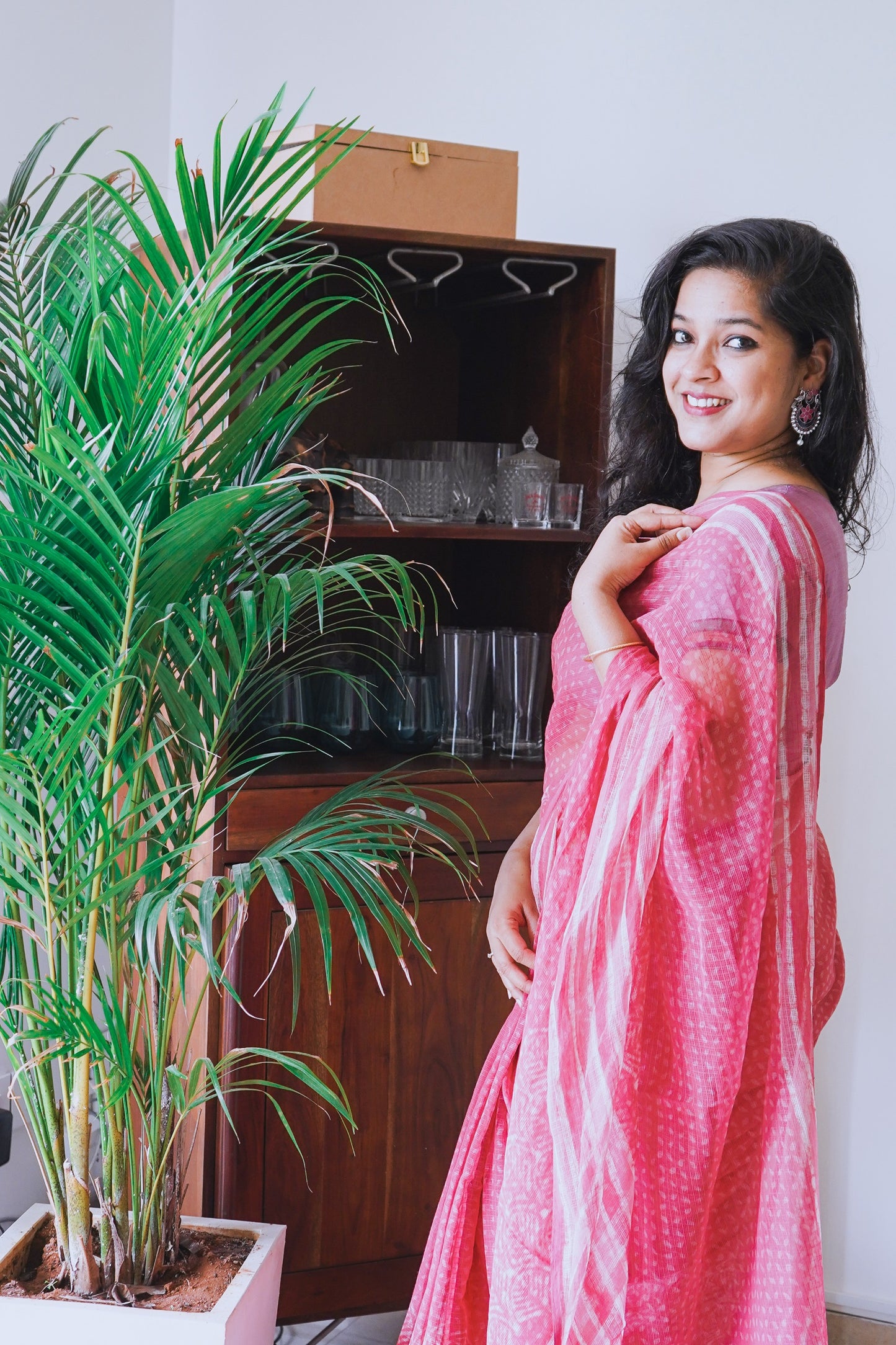 Hand Block Printed Kota Cotton Saree