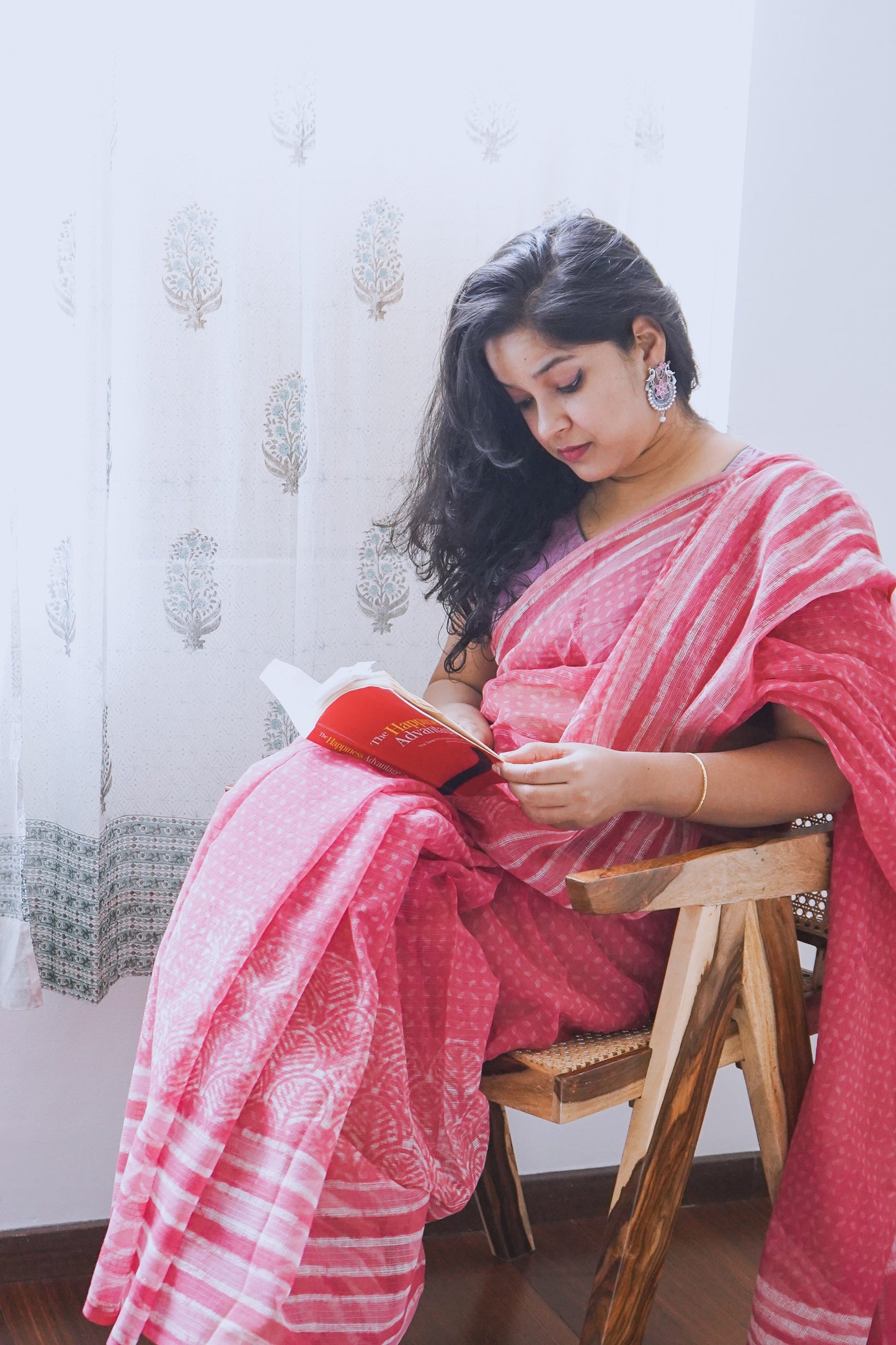 Hand Block Printed Kota Cotton Saree