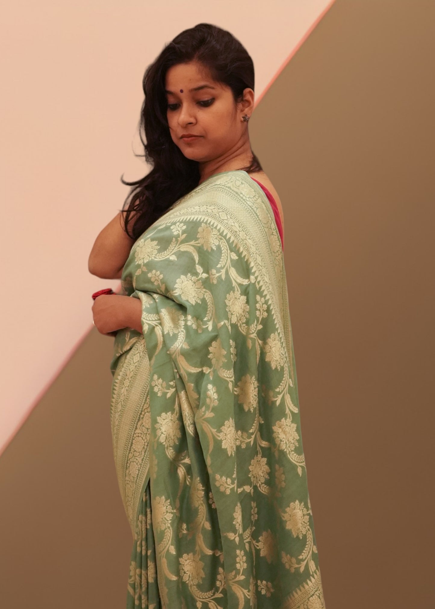 Muga Silk Banarasi Handloom Saree