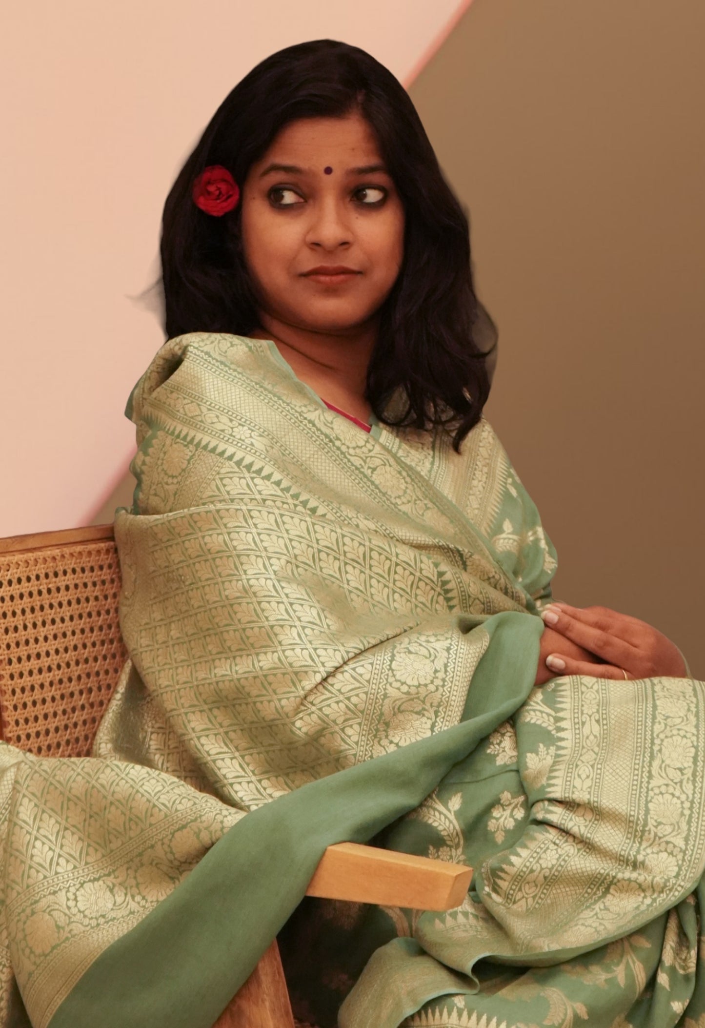 Muga Silk Banarasi Handloom Saree