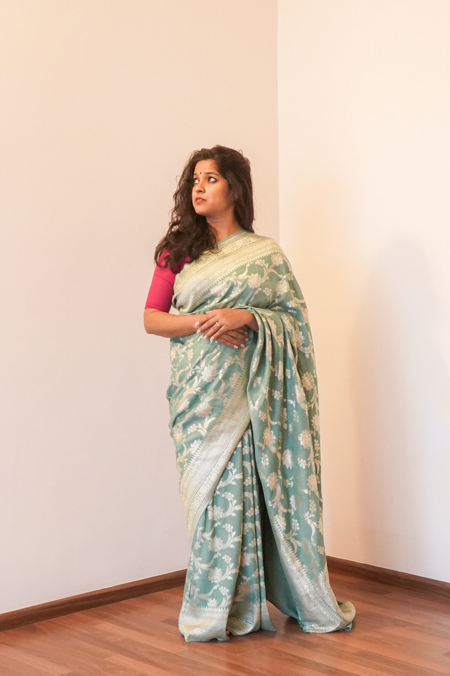 Muga Silk Banarasi Handloom Saree