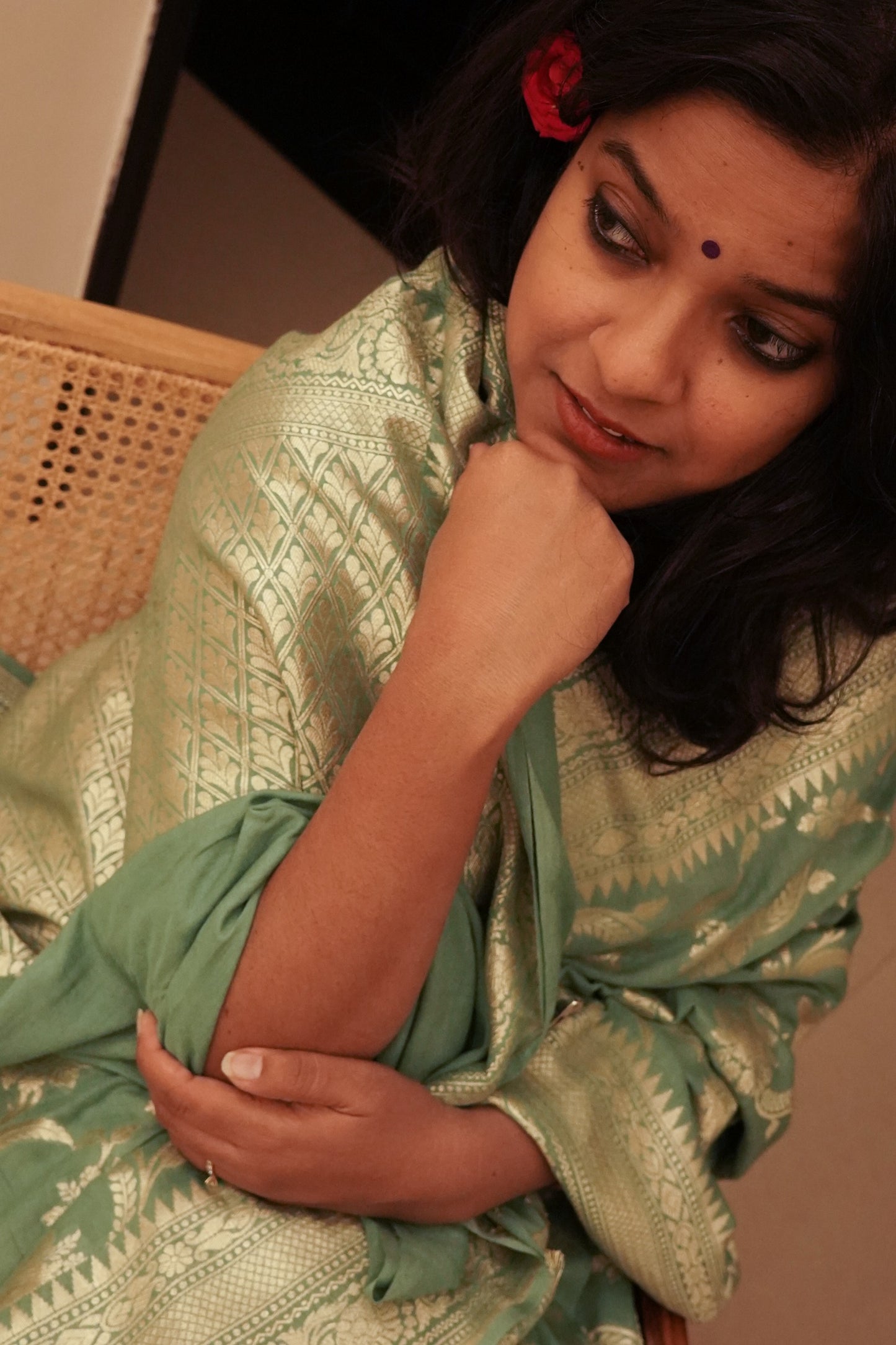 Muga Silk Banarasi Handloom Saree