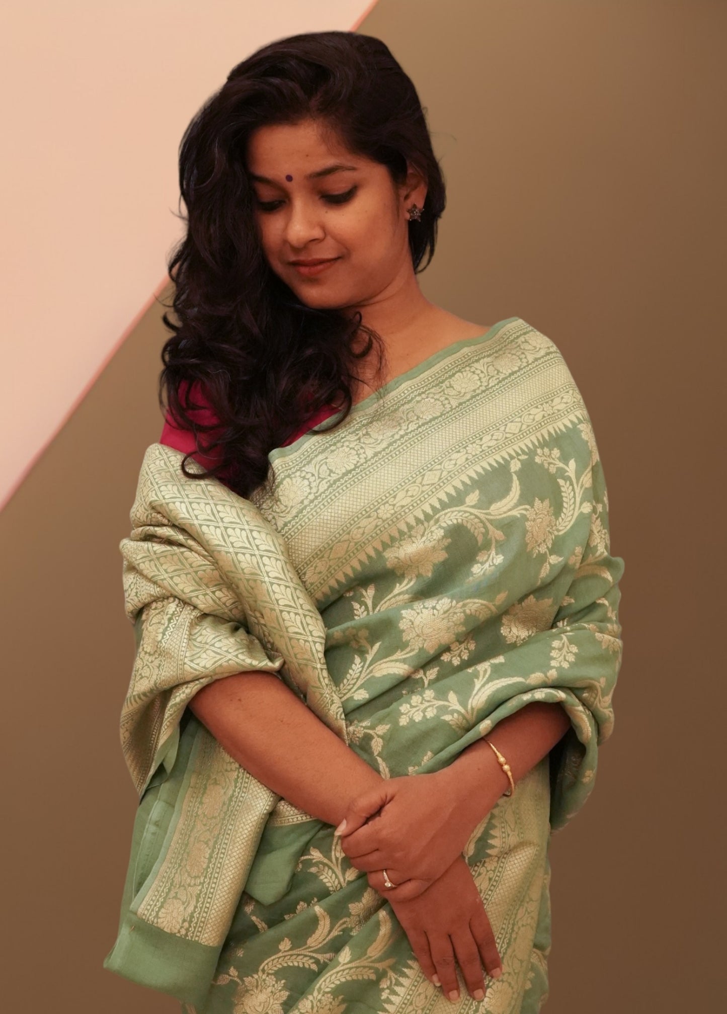 Muga Silk Banarasi Handloom Saree