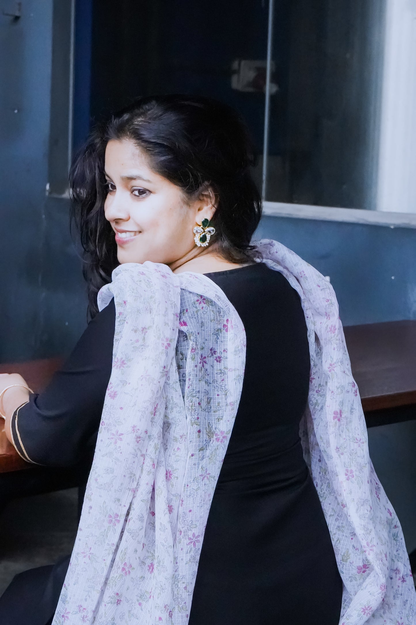 Hand Block Printed Kota Cotton Dupatta