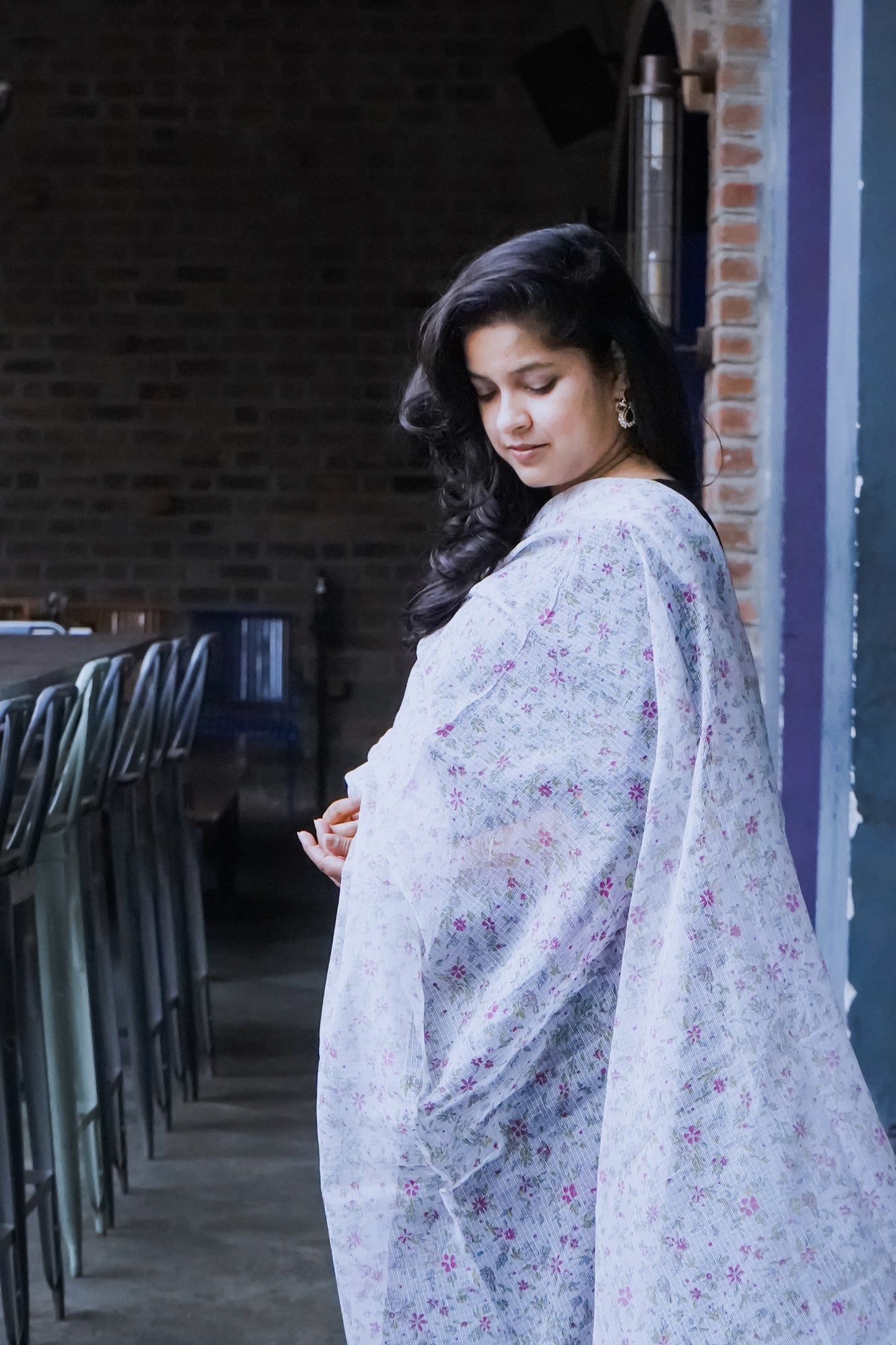 Hand Block Printed Kota Cotton Dupatta