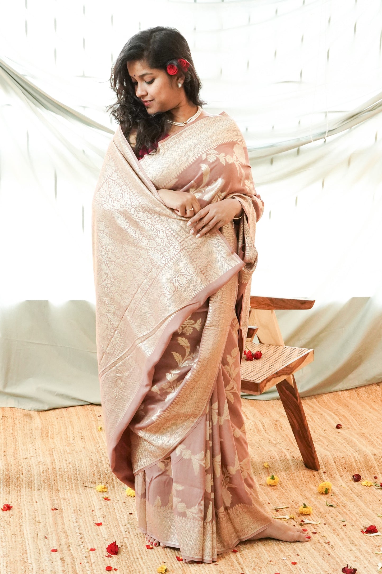 Muga Silk Banarasi Handloom Saree
