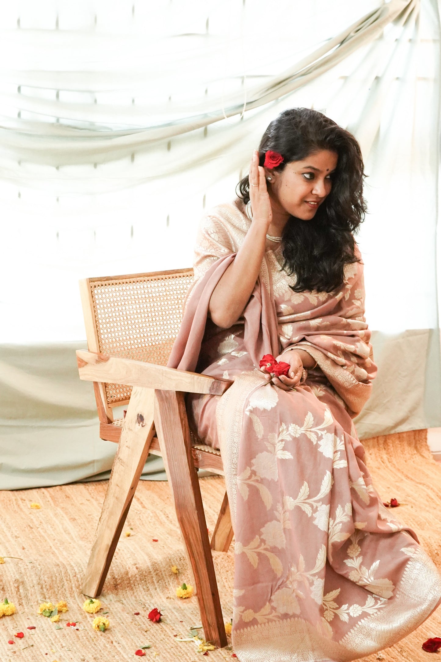 Muga Silk Banarasi Handloom Saree