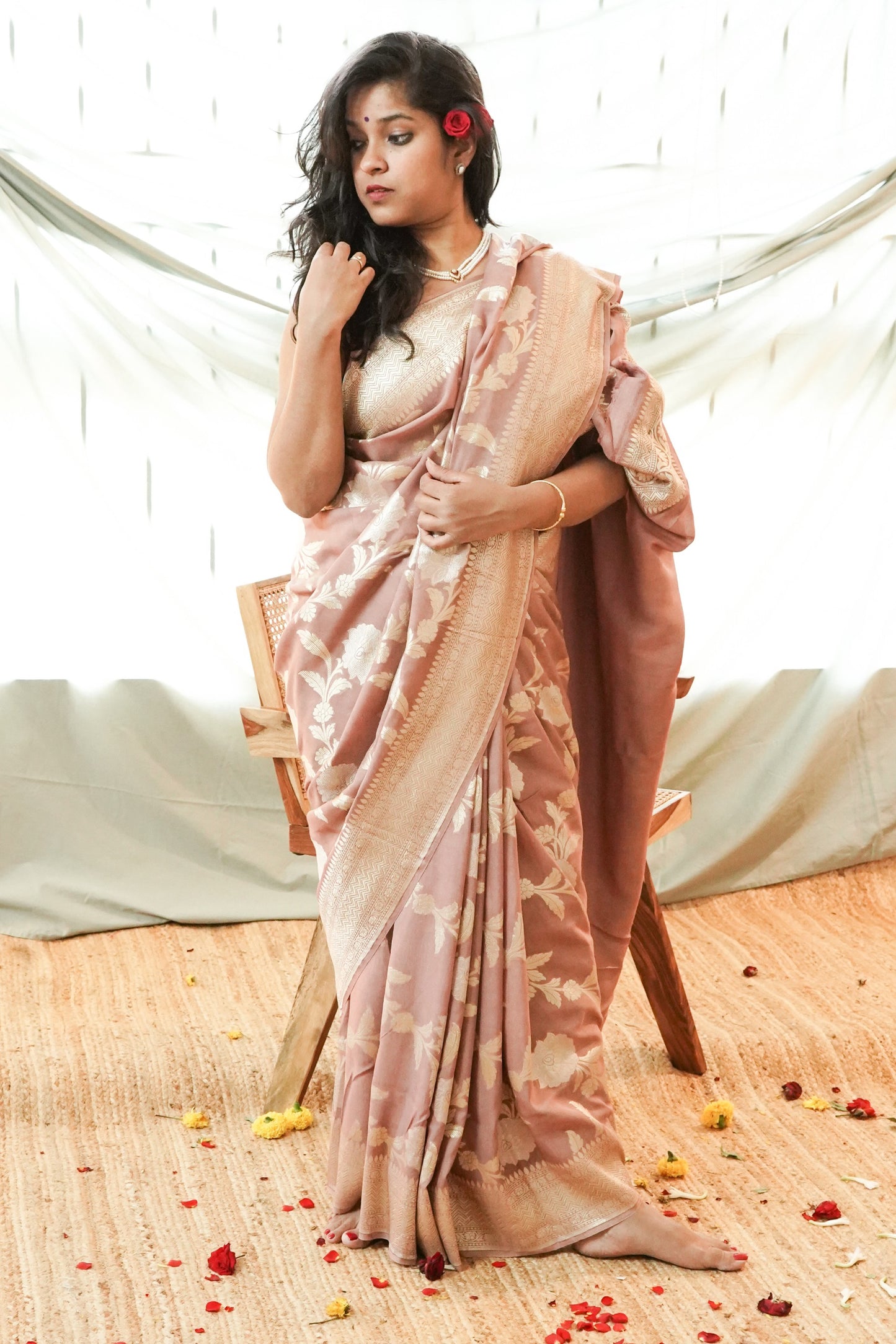 Muga Silk Banarasi Handloom Saree