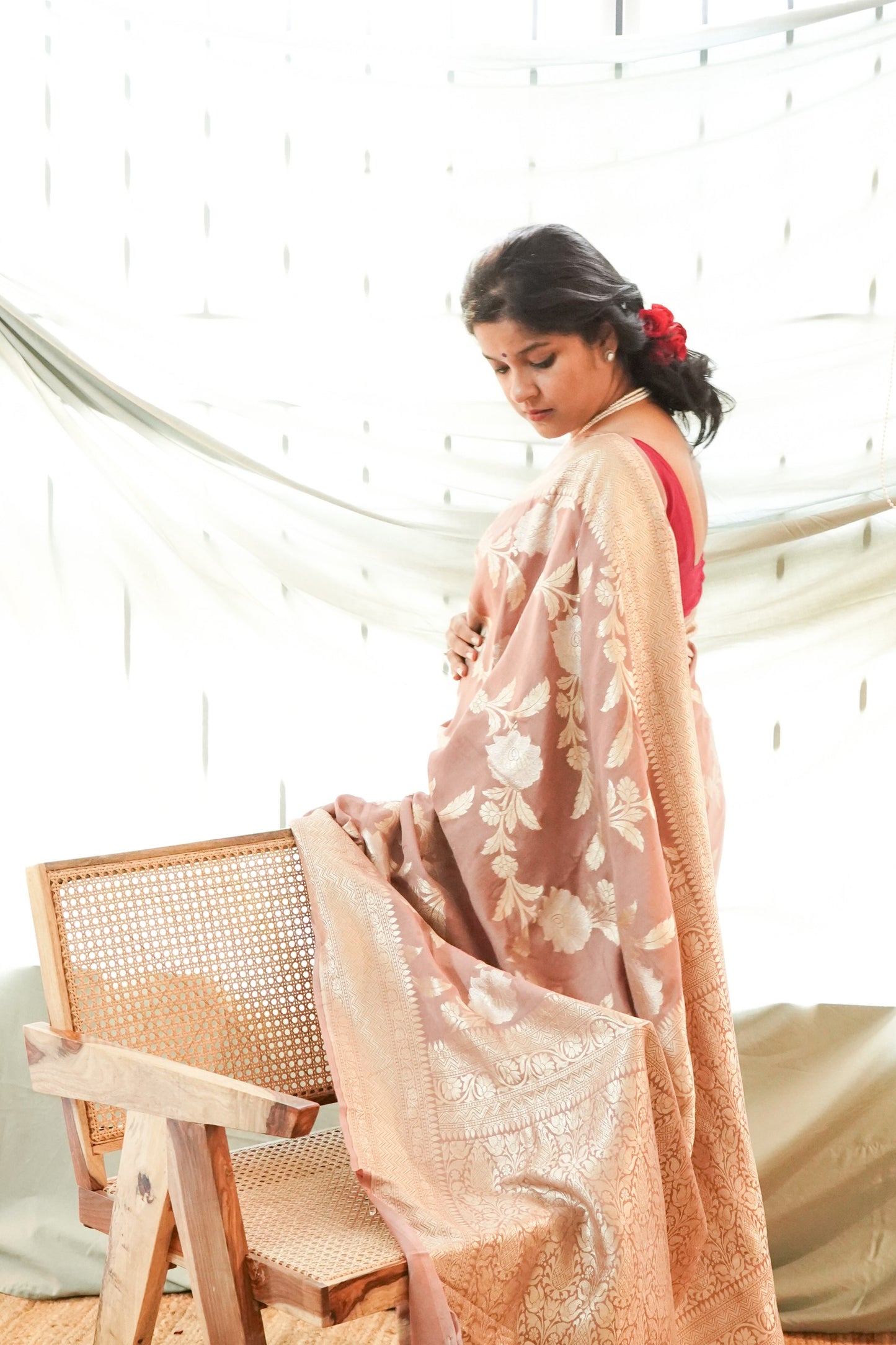Muga Silk Banarasi Handloom Saree