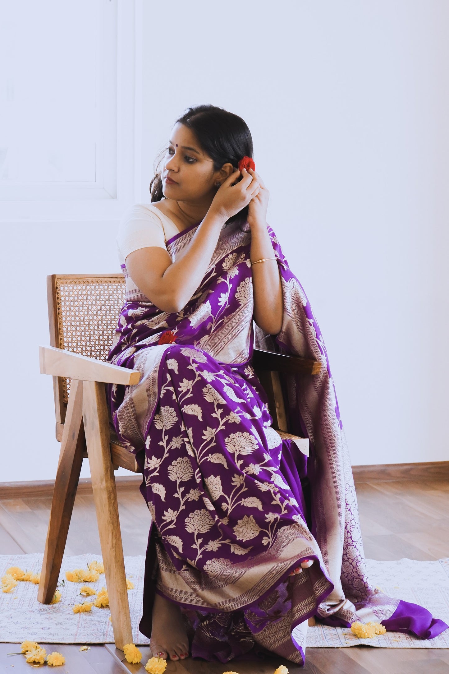Muga Silk Banarasi Handloom Saree