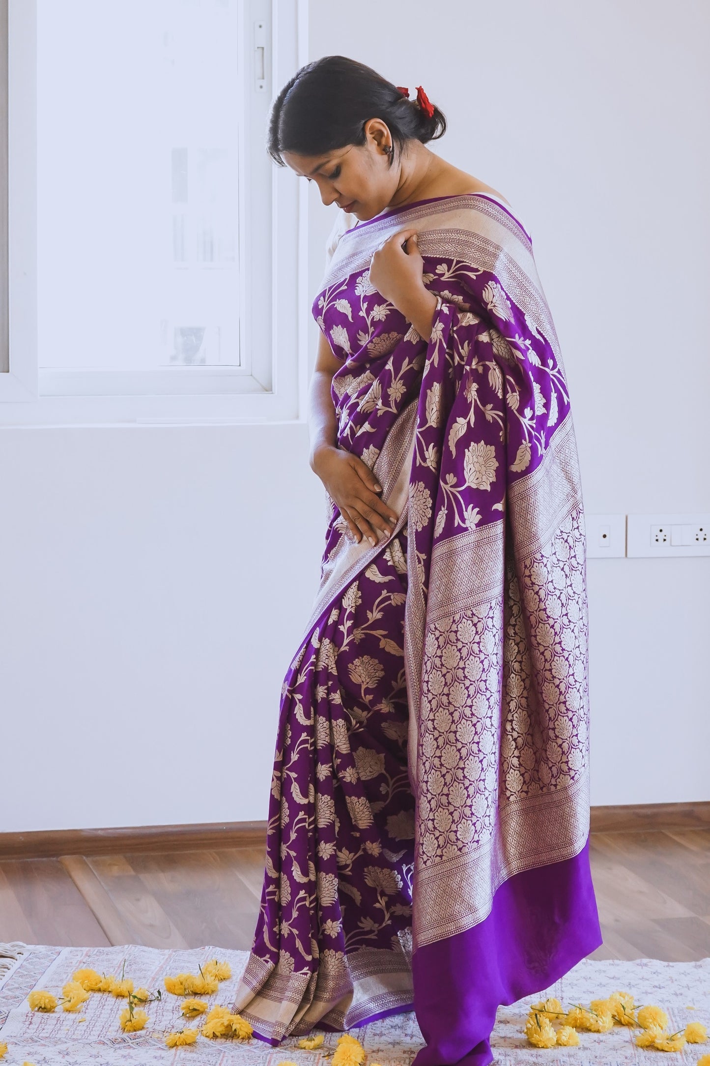 Muga Silk Banarasi Handloom Saree