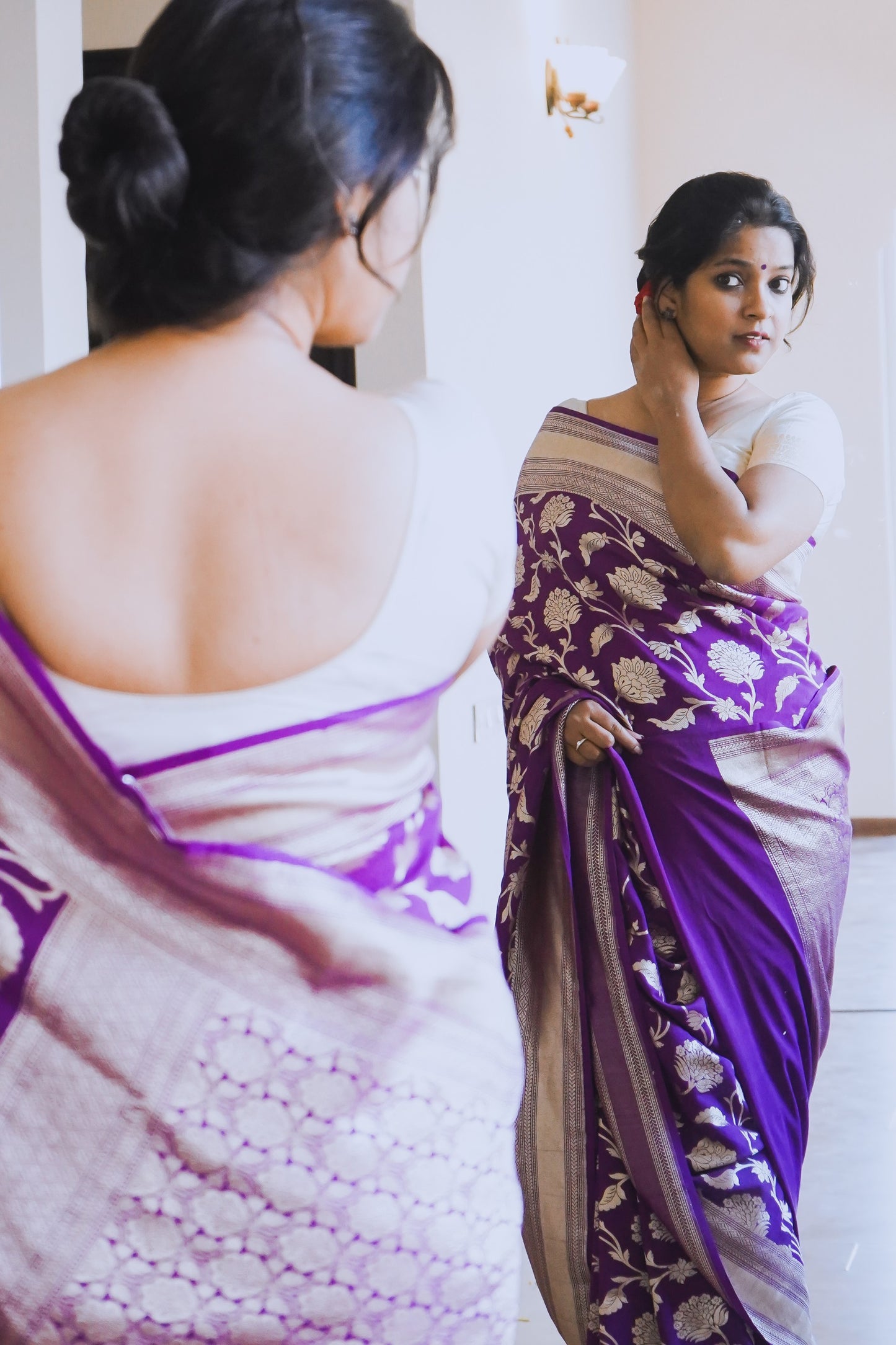 Muga Silk Banarasi Handloom Saree