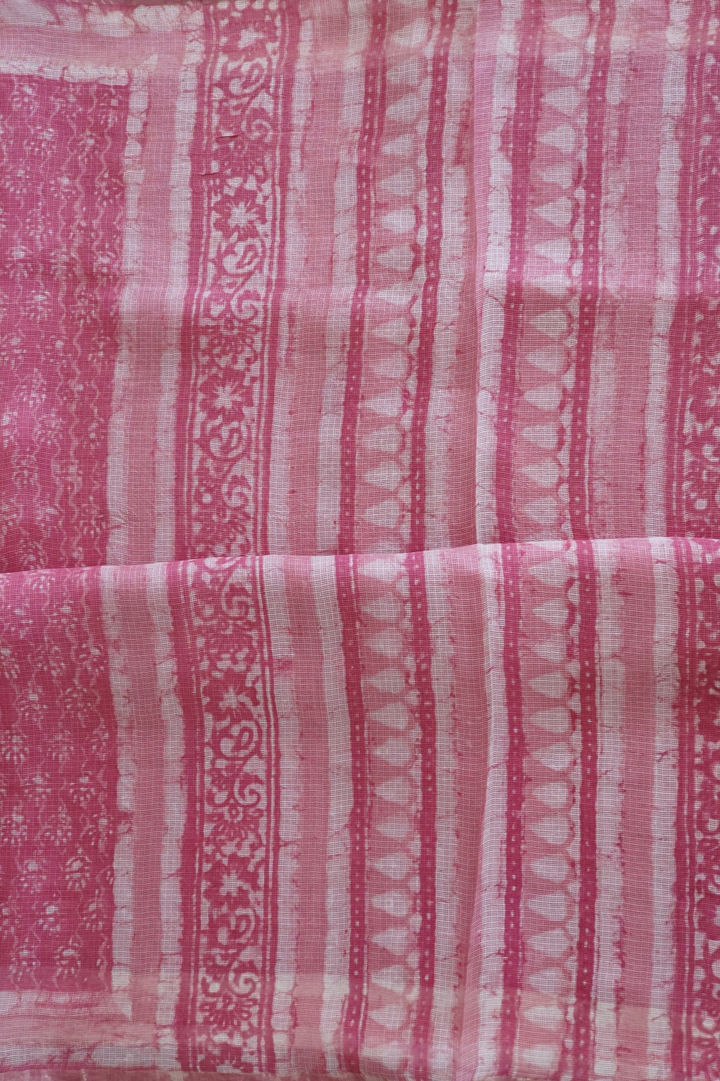 Hand Block Printed Kota Silk Saree