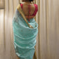 Blue Pure Pattu Silk Chanderi Saree