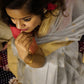 Grey Silk Cotton Chanderi Saree with Zari work