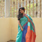 Pure Tussar Soft  Colour Blocked Saree