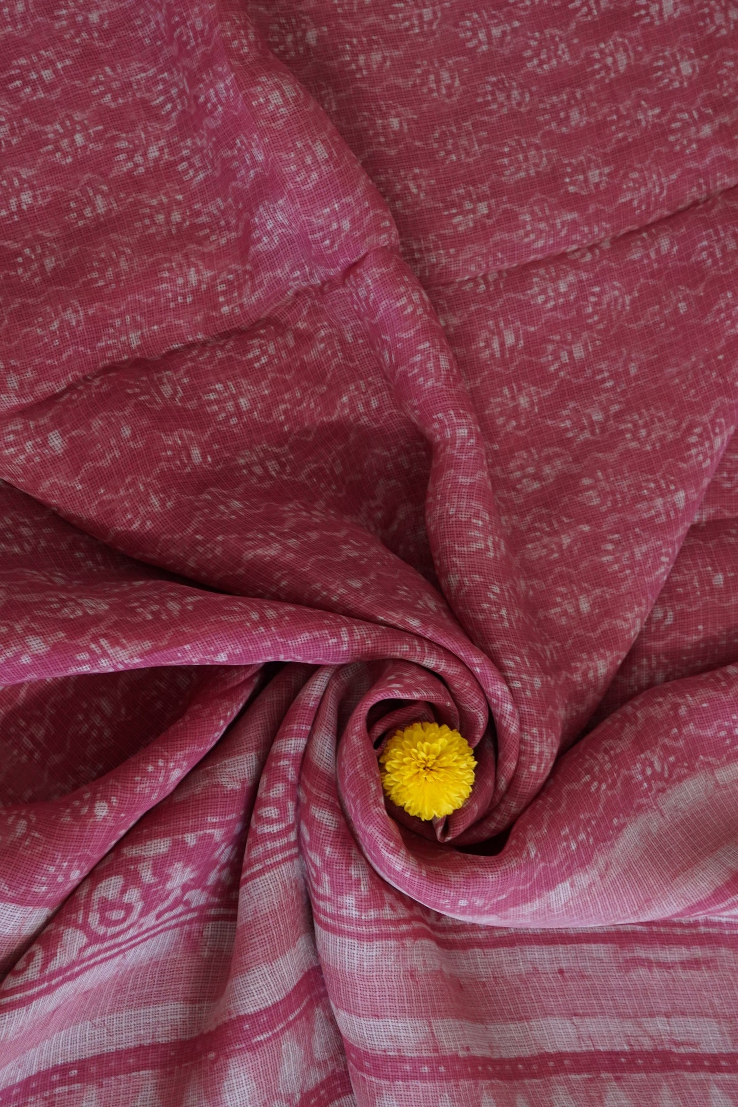 Hand Block Printed Kota Silk Saree