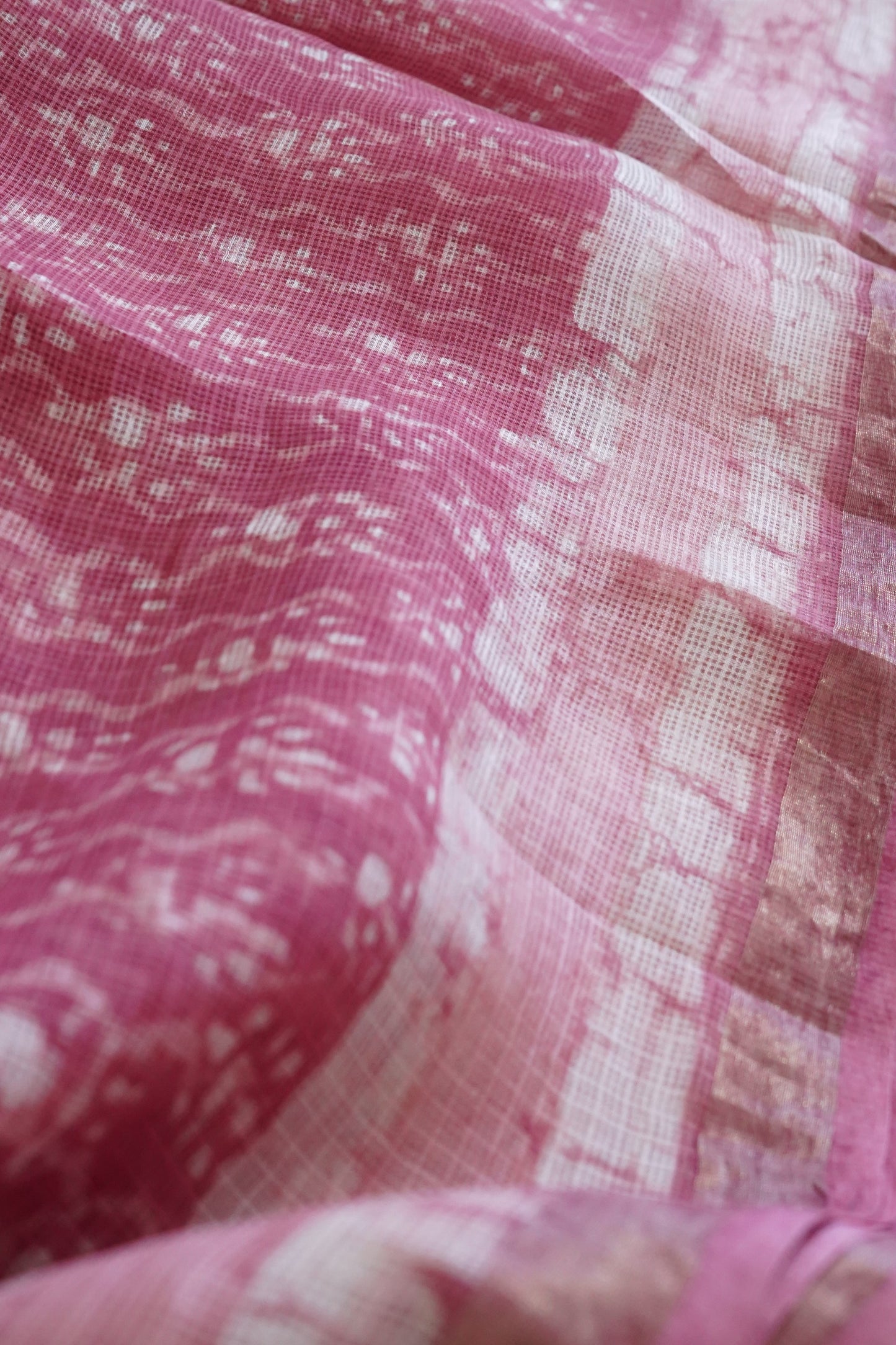 Hand Block Printed Kota Silk Saree