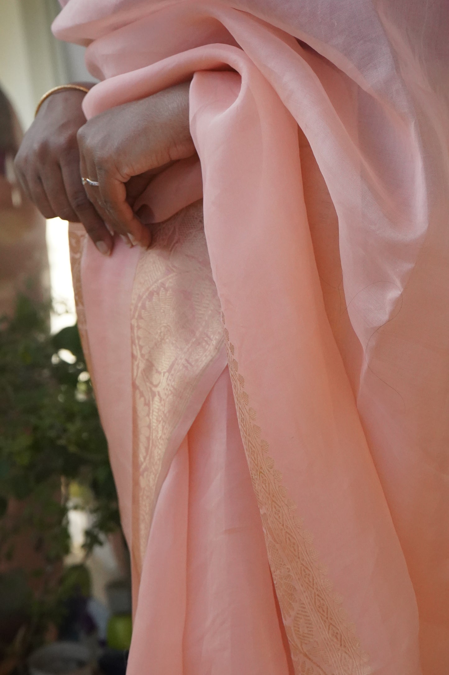 Pure Kora Silk Saree with Woven Border