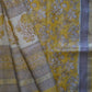 Yellow Handblock Printed Kota Silk Saree