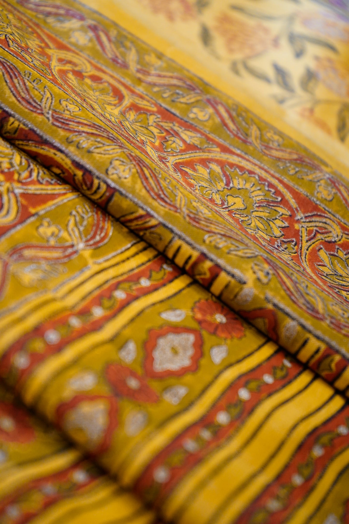 Handblock Printed Modal Silk Saree