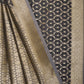 Grey Banarasi Cotton Saree with Zari Buti