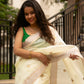 Pastel Green Pure Silk Chanderi Saree