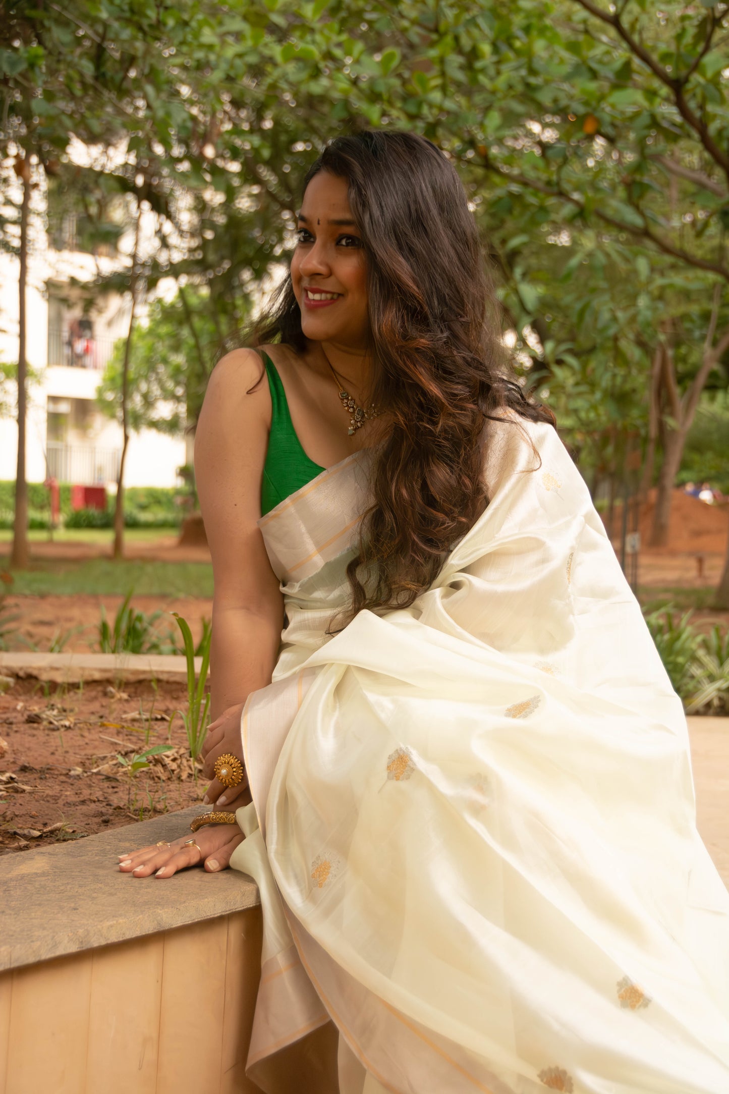 Pastel Green Pure Silk Chanderi Saree