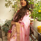 Light Pink Pure Silk Chanderi Saree