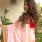 Light Pink Pure Silk Chanderi Saree